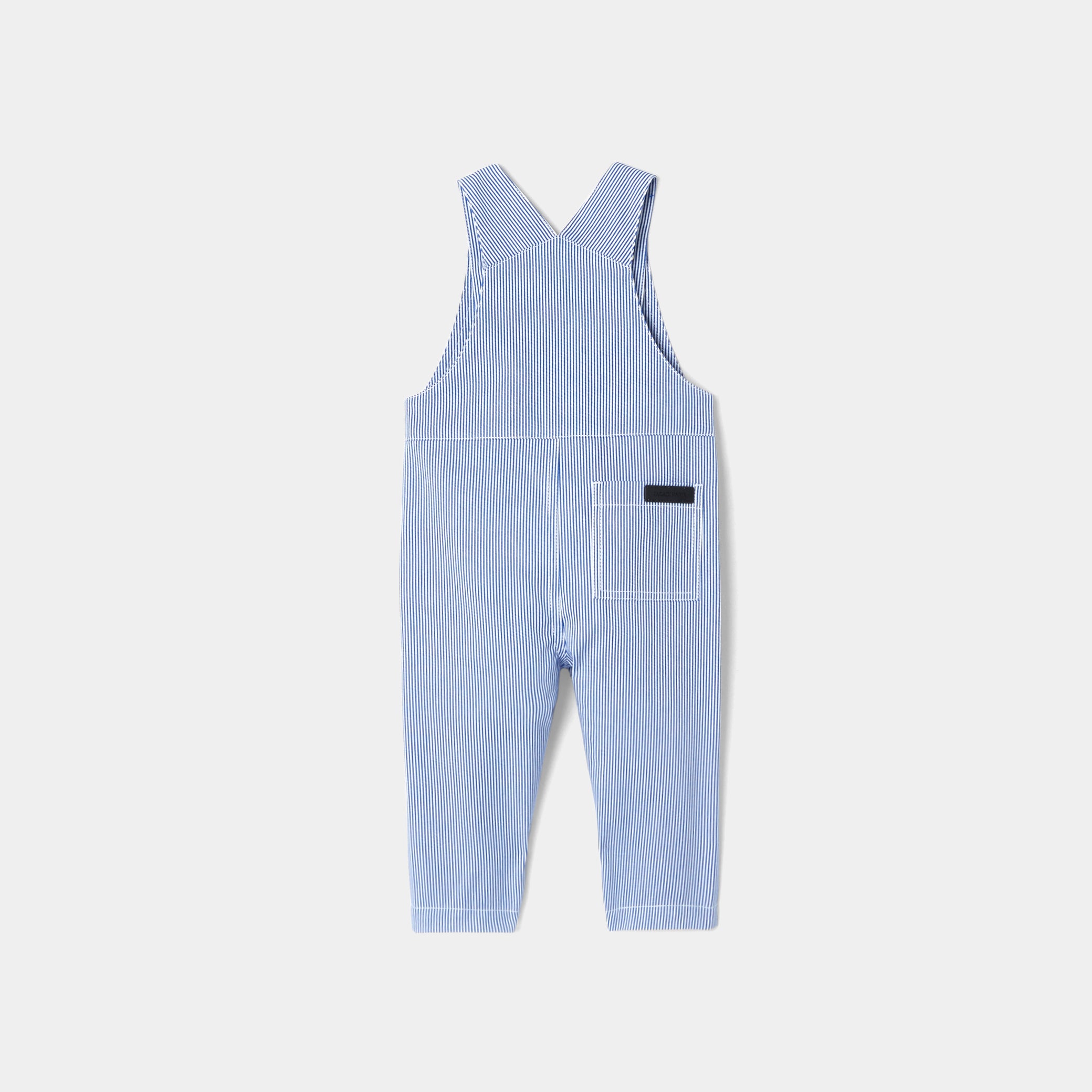 Toddler boy stripped overalls