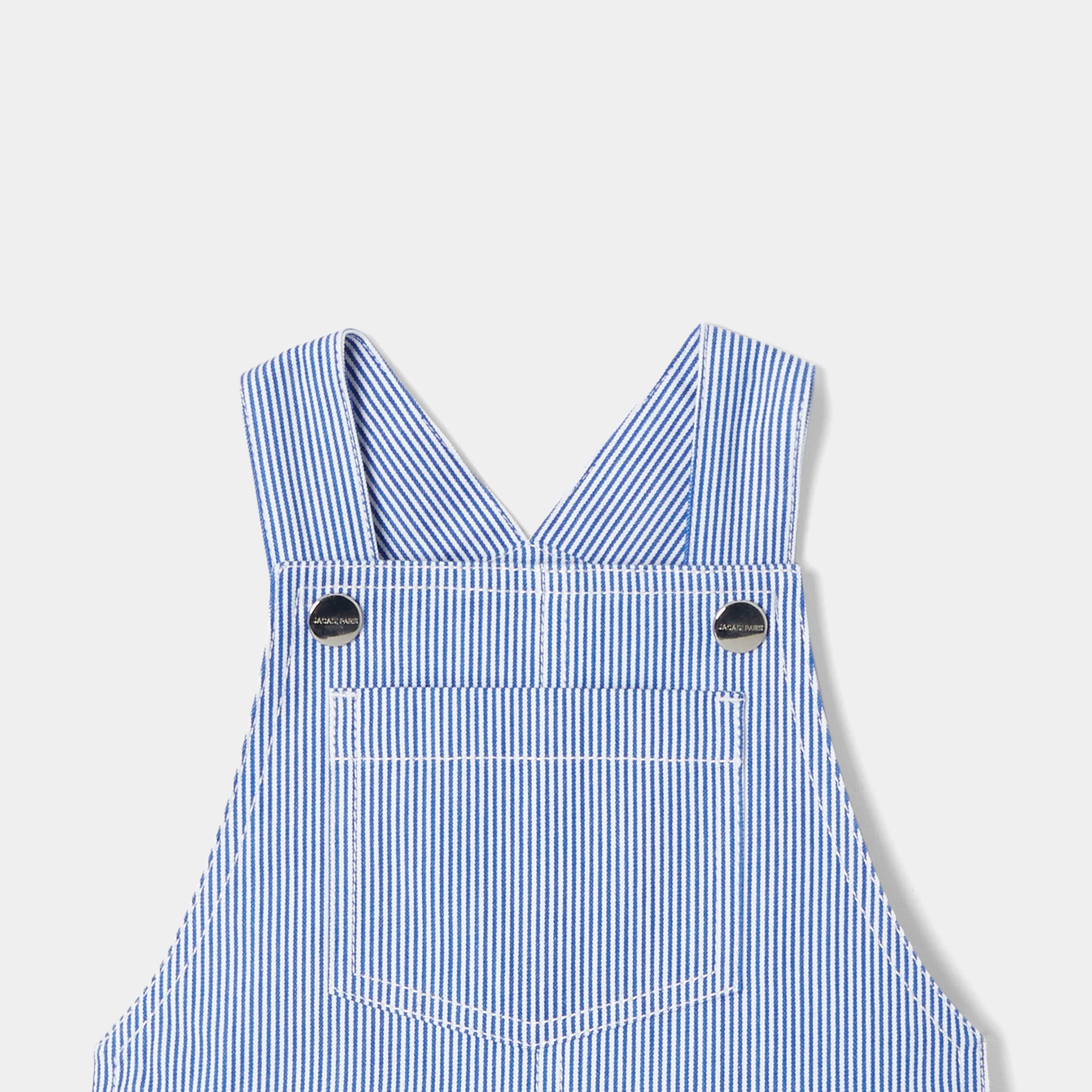 Toddler boy stripped overalls
