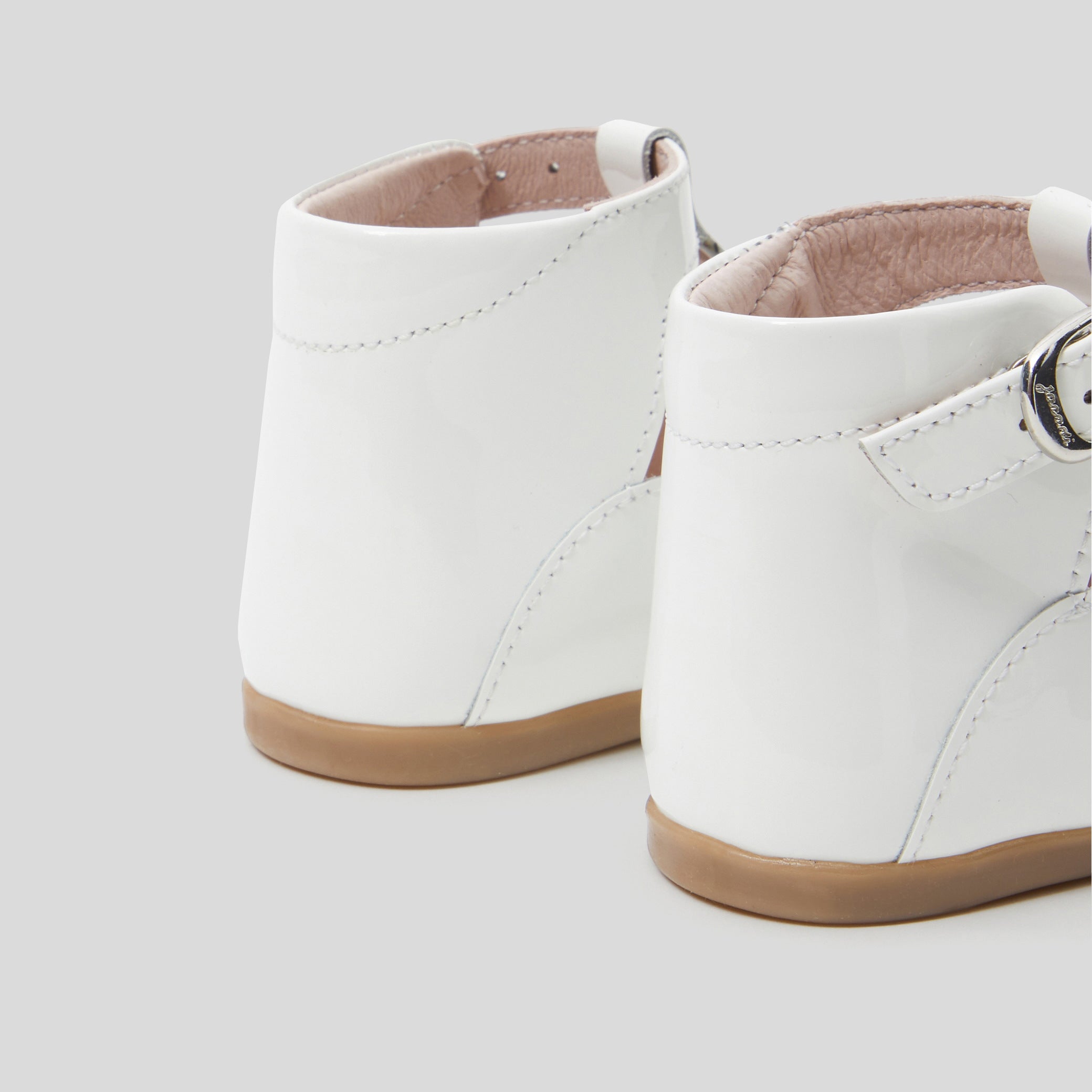 Baby girl smooth leather t-bar shoes