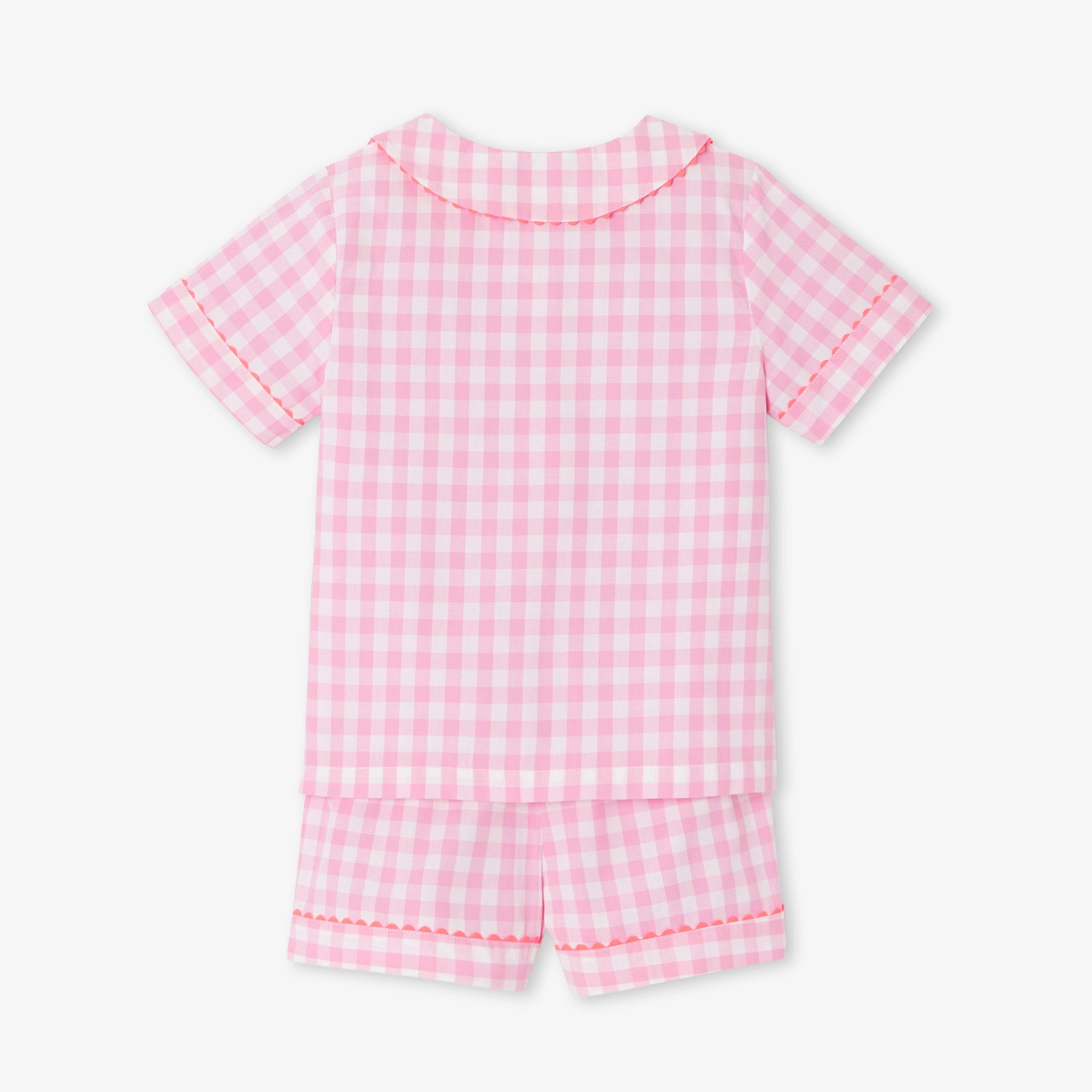 Girl gingham short pyjamas