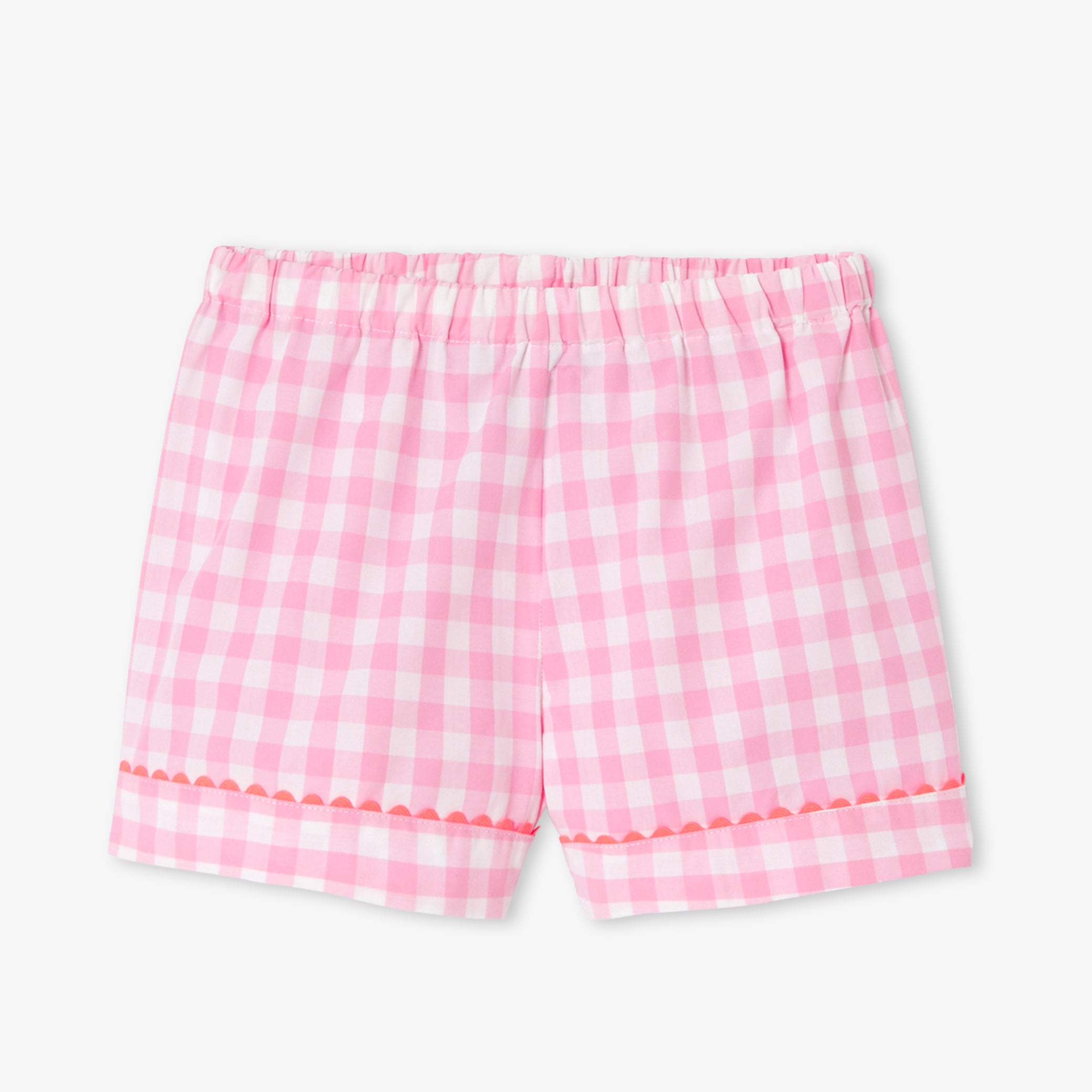 Girl gingham short pyjamas