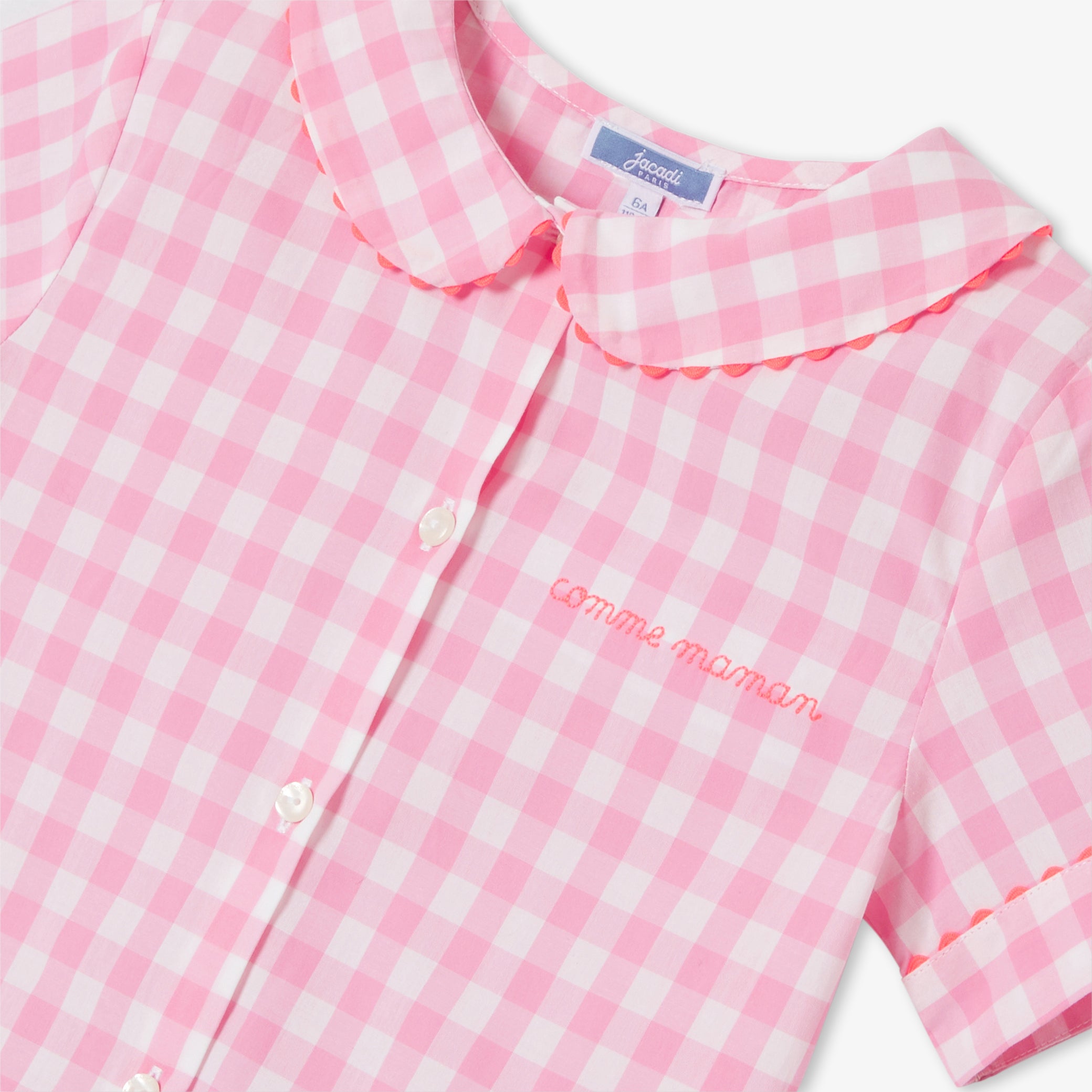 Girl gingham short pyjamas