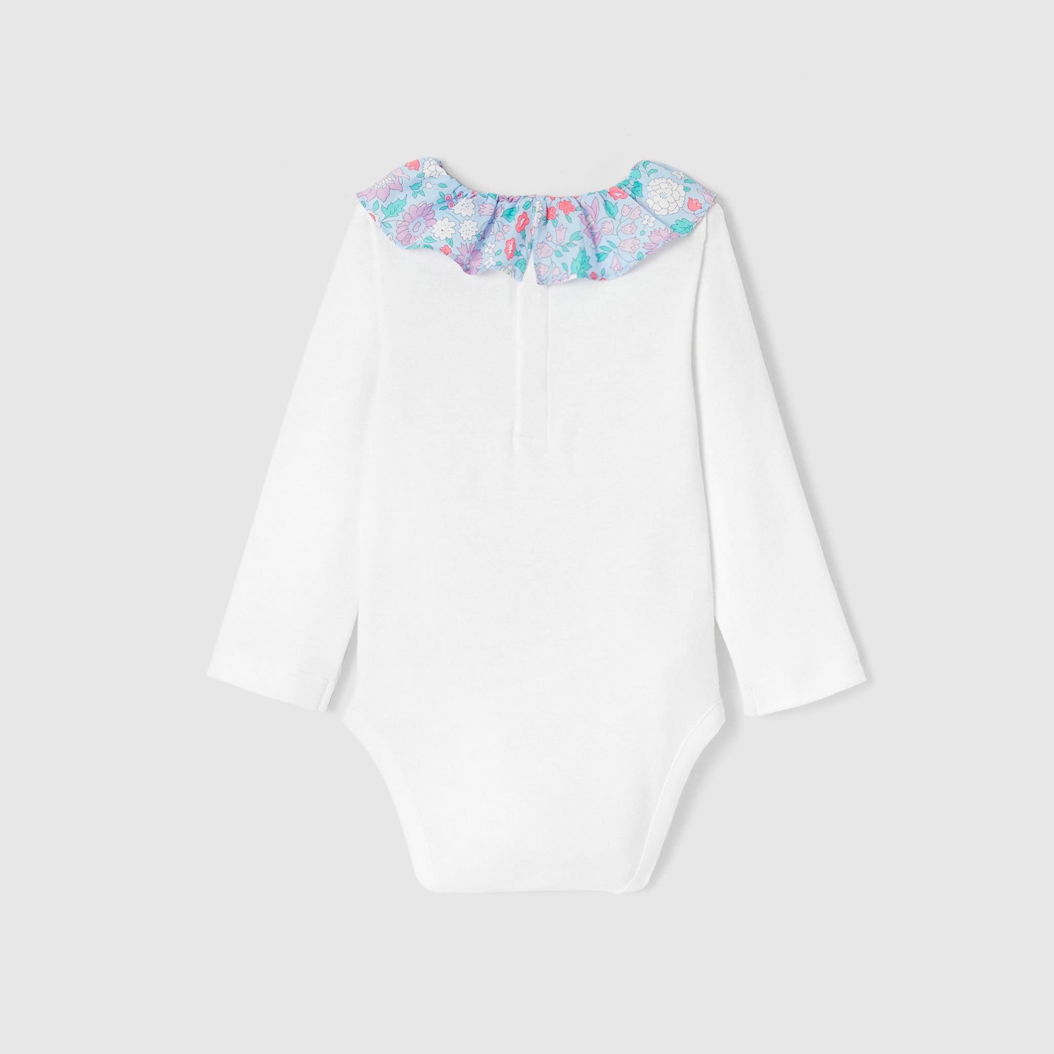 Toddler girl bodysuit with Liberty collar