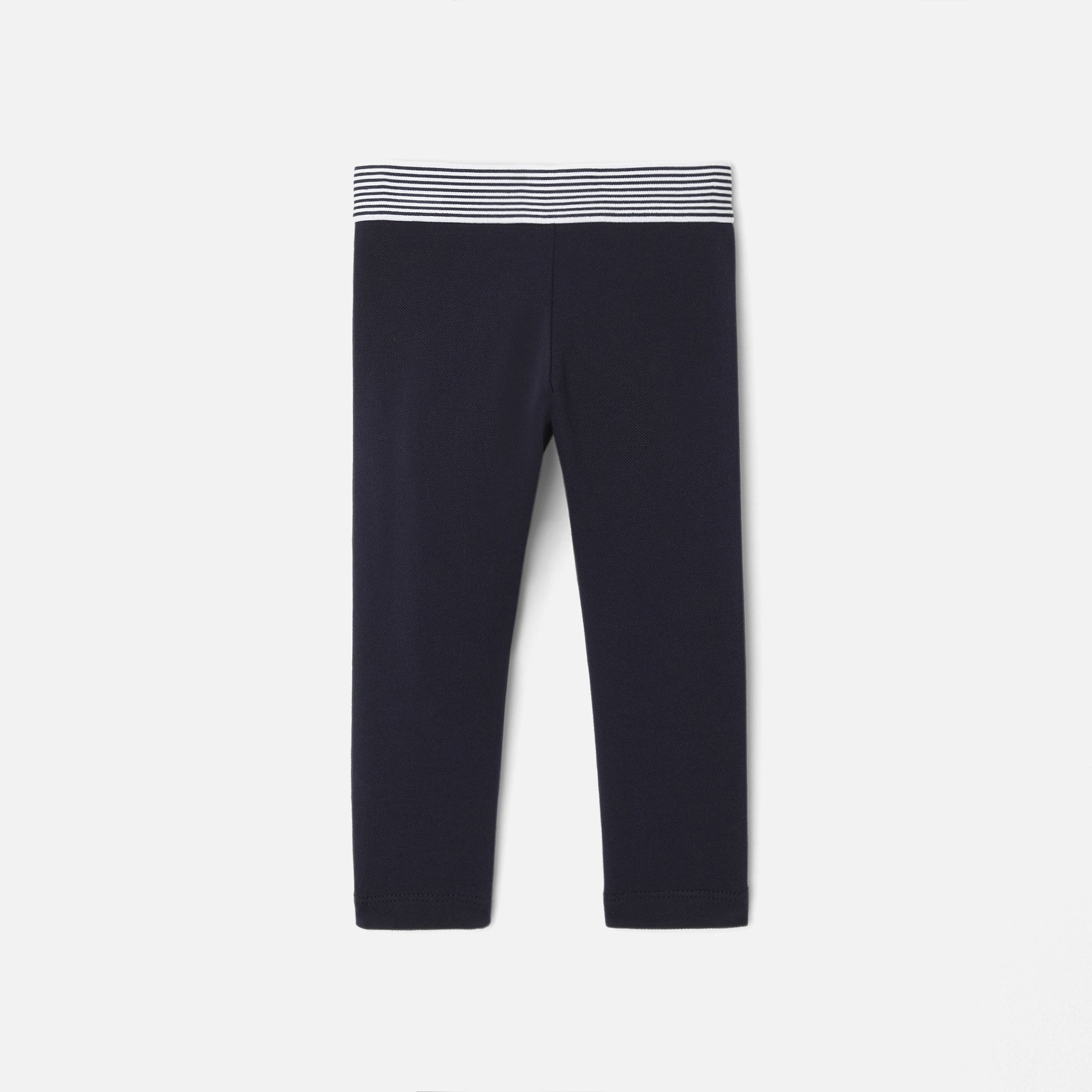 Toddler girl leggings in cotton pique