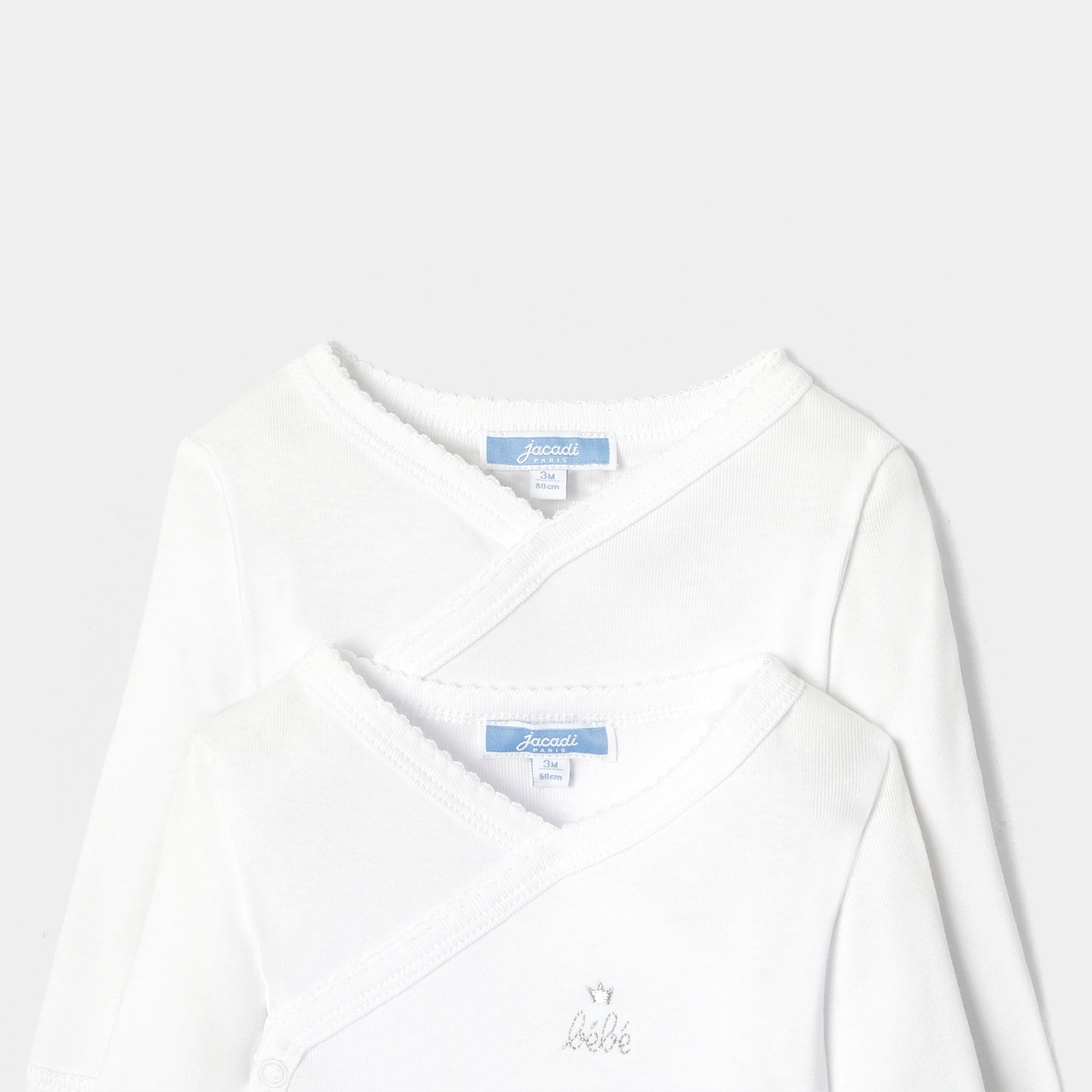 Baby set of 2 long-sleeved bodysuits