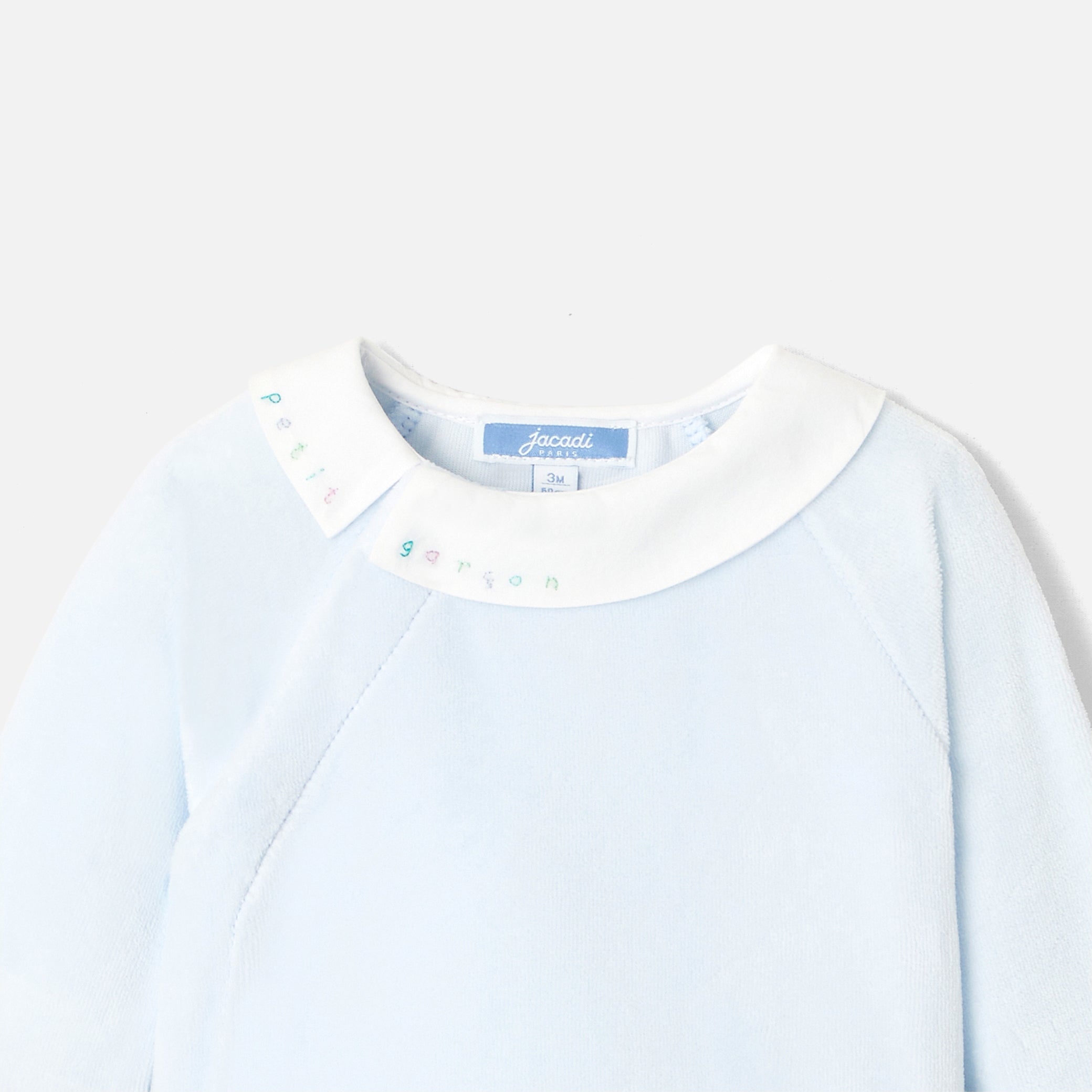 Baby boy velour pajamas