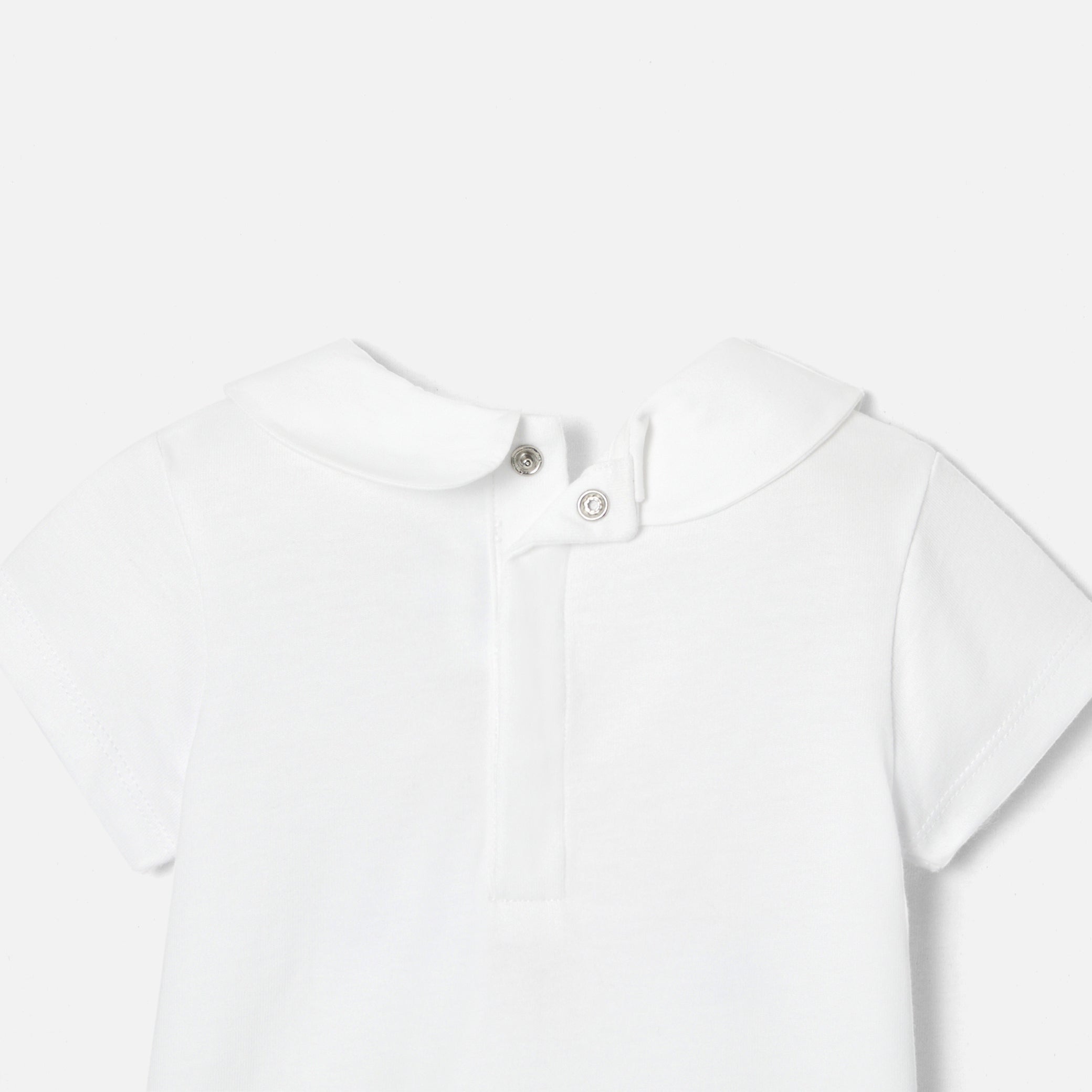 Toddler girl T-shirt with peter pan collar