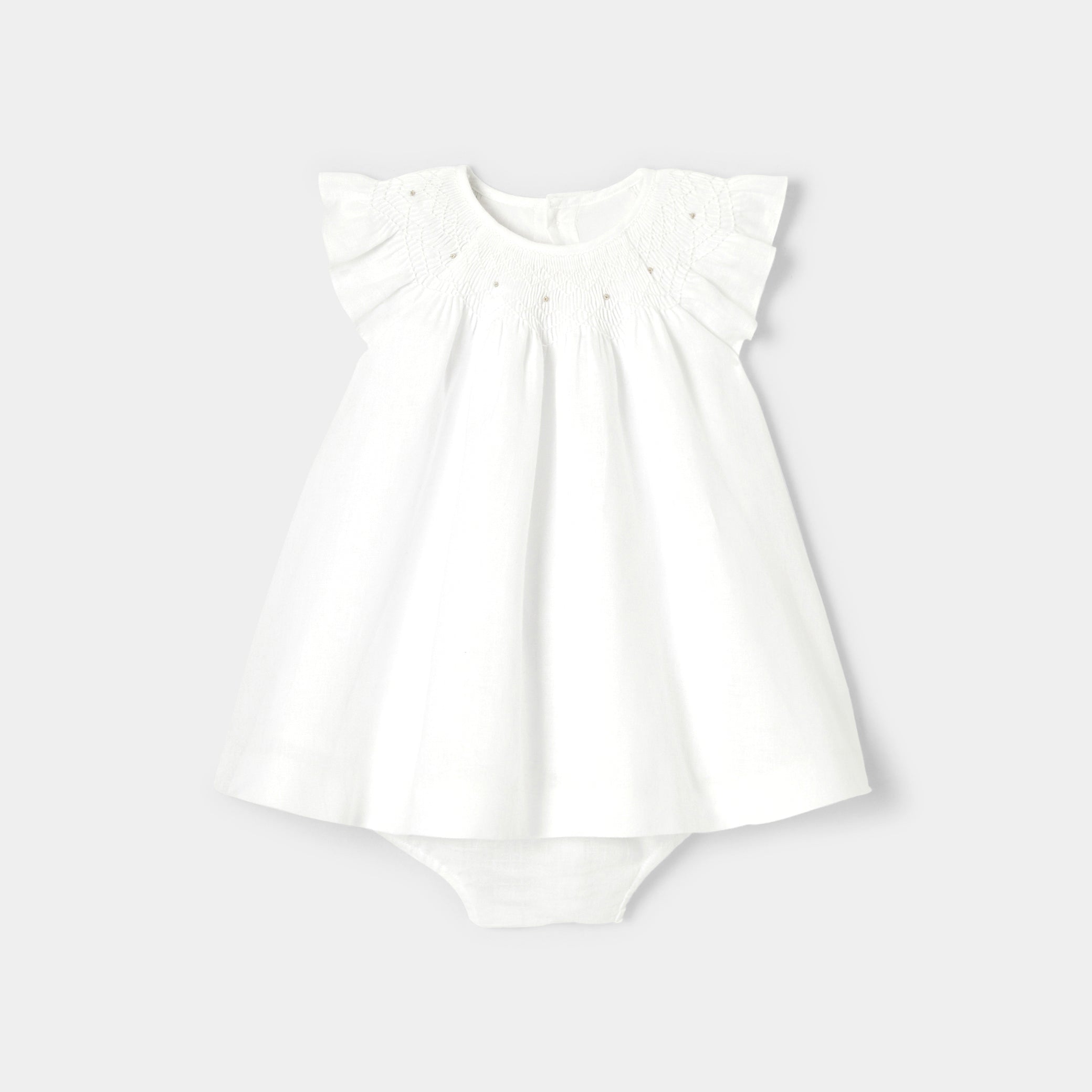 Toddler girl linen ceremony dress