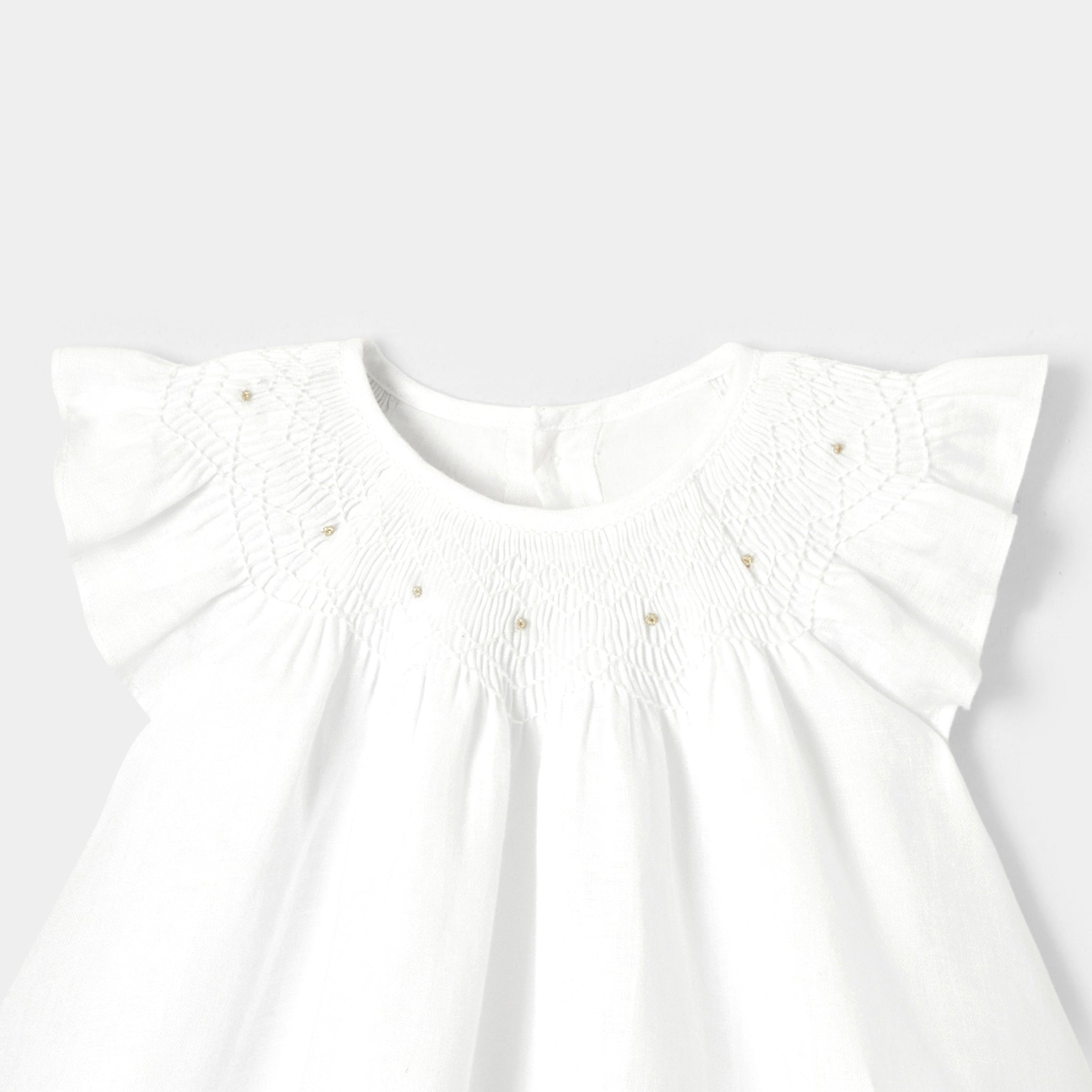 Toddler girl linen ceremony dress