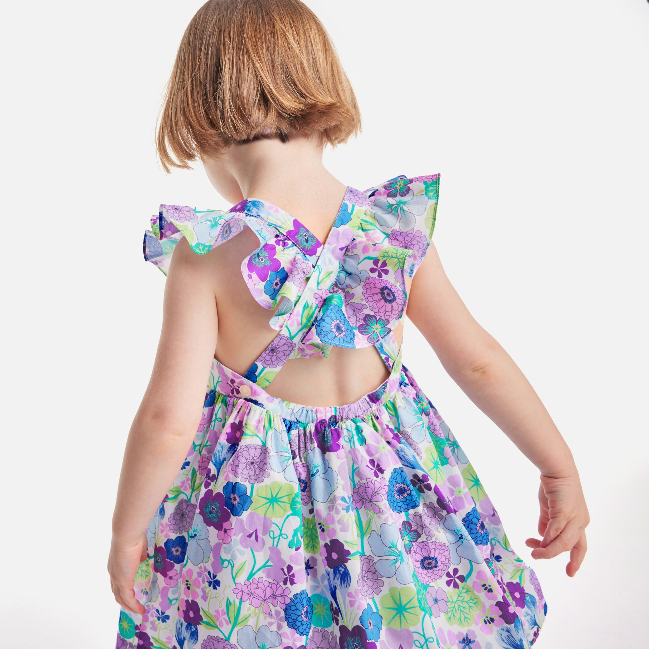 Toddler girl dress in Liberty fabric