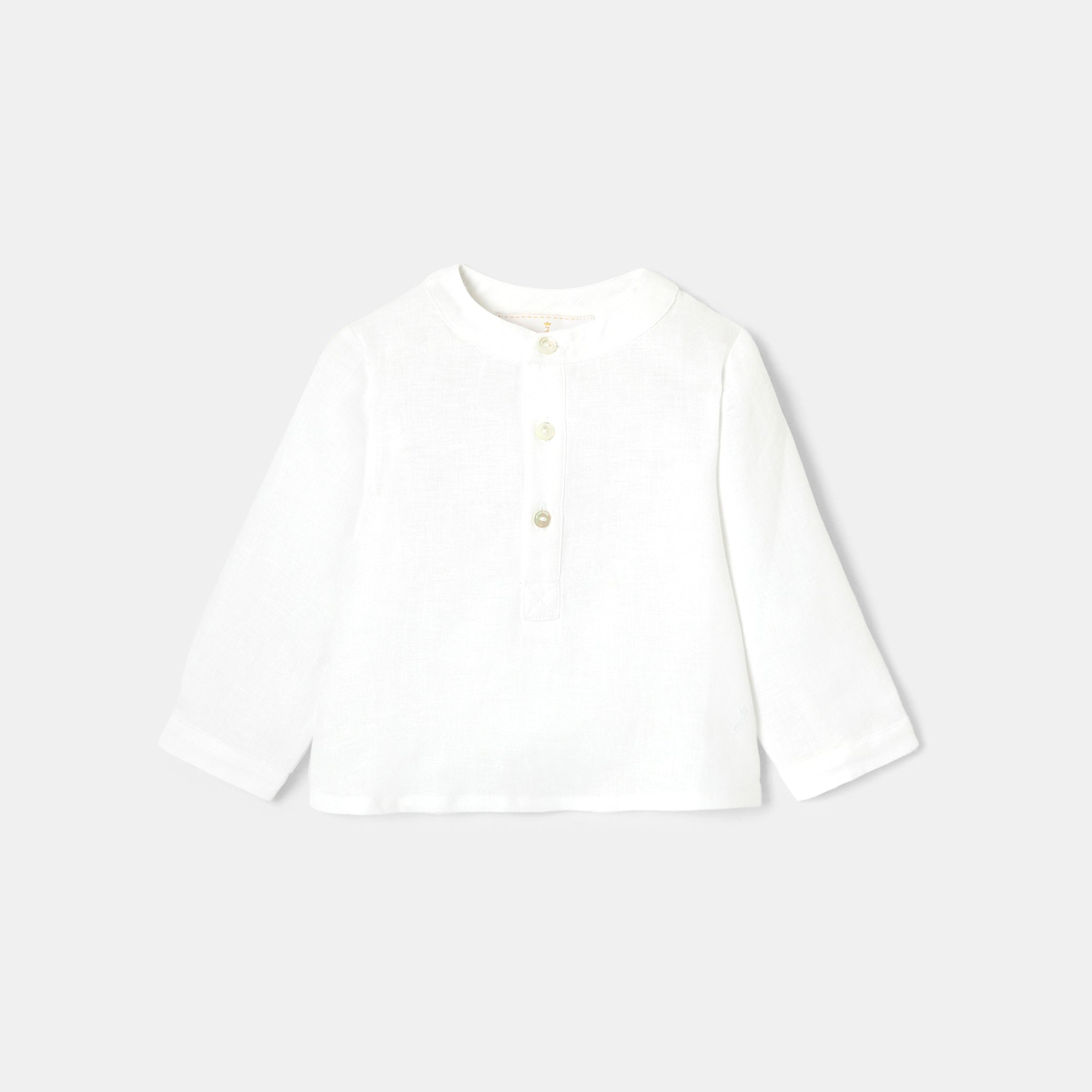 Toddler boy linen shirt
