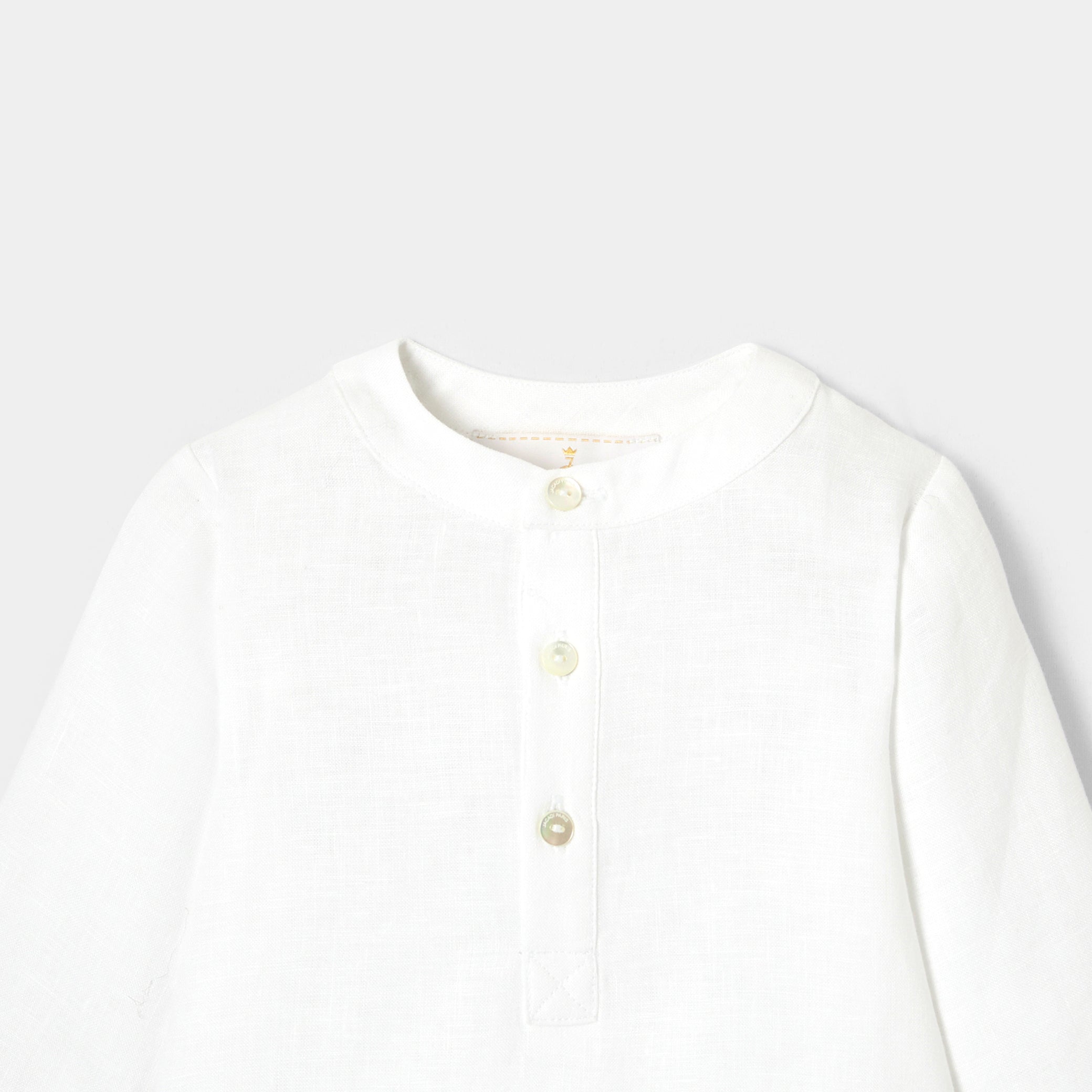 Toddler boy linen shirt