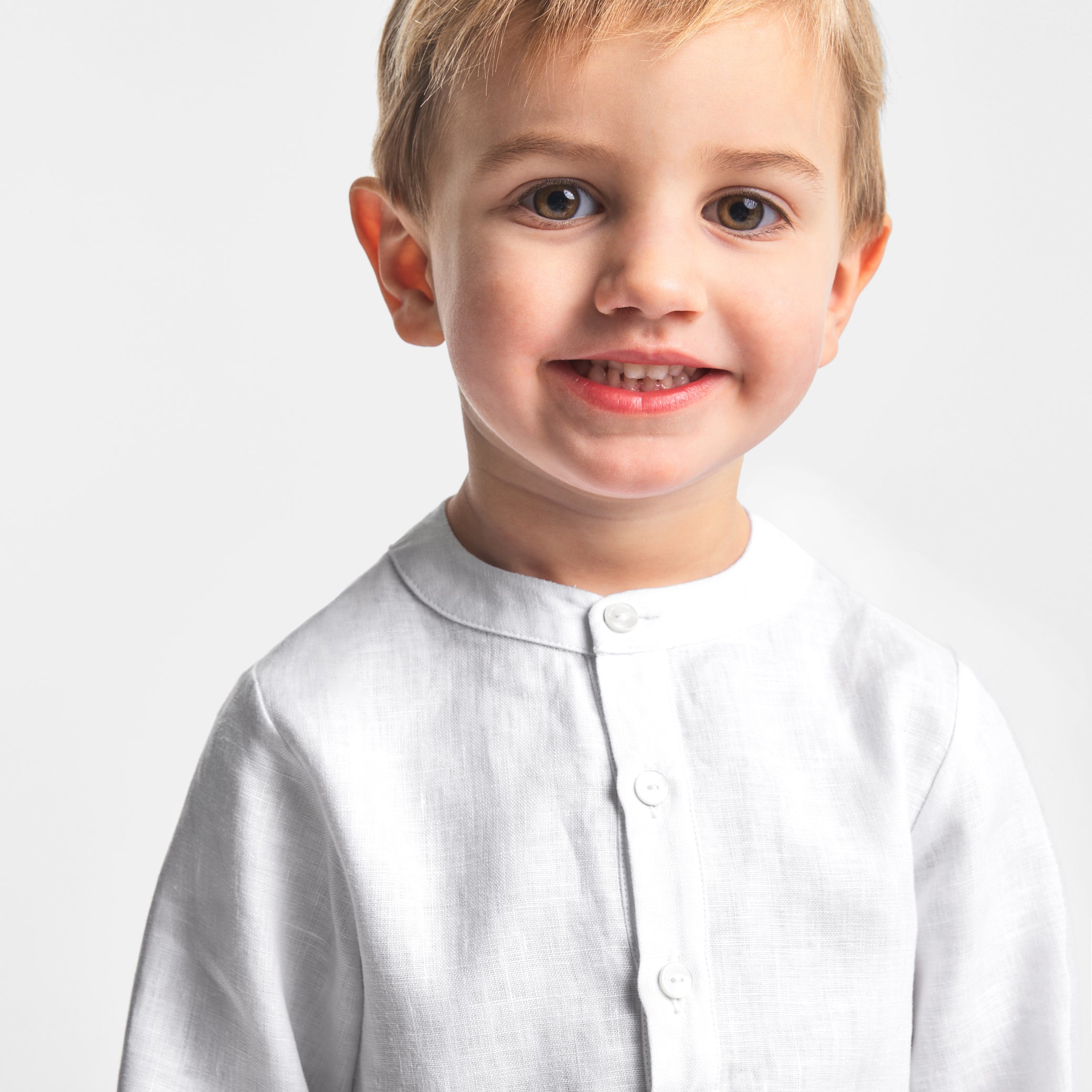Toddler boy linen shirt