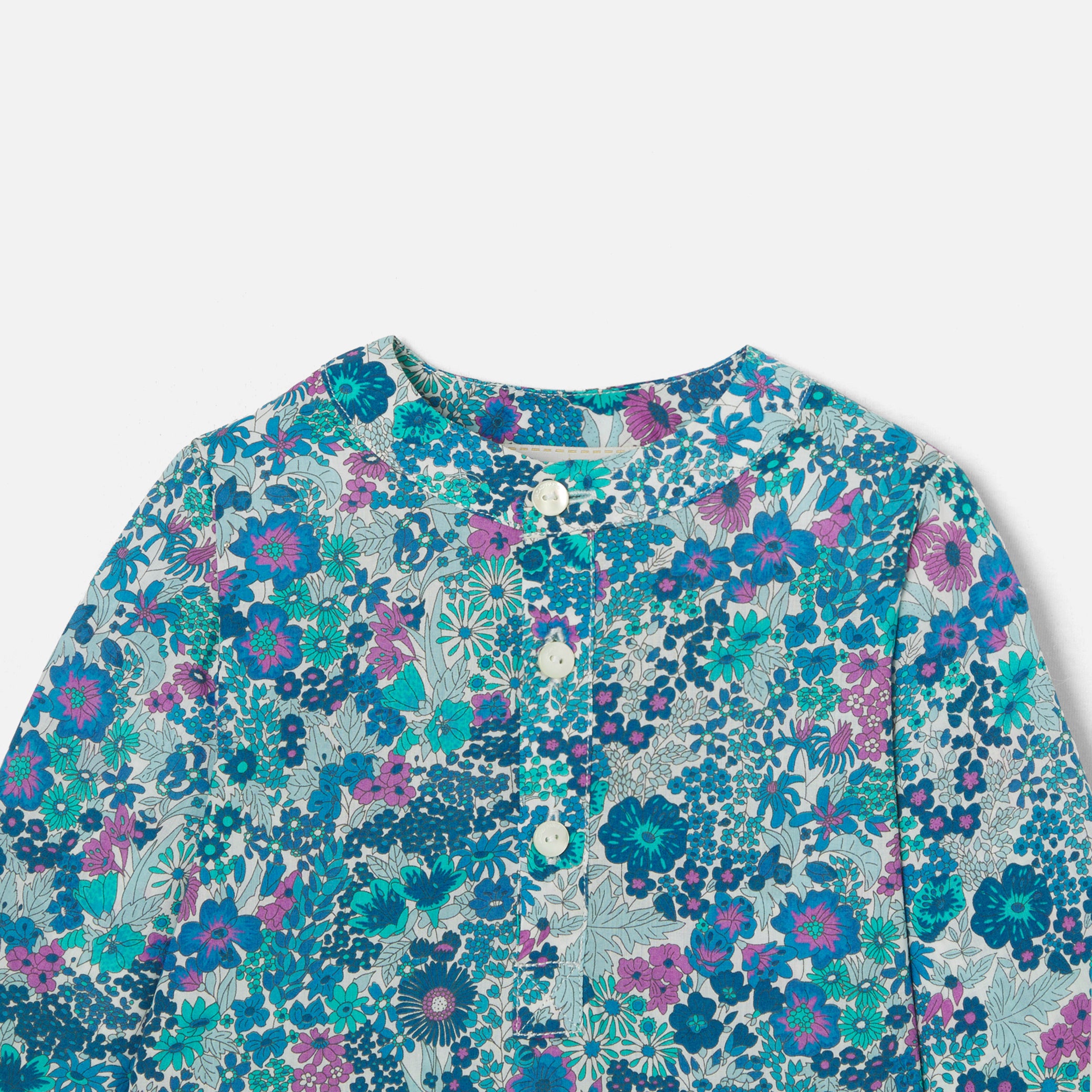 Toddler boy shirt in Liberty fabric