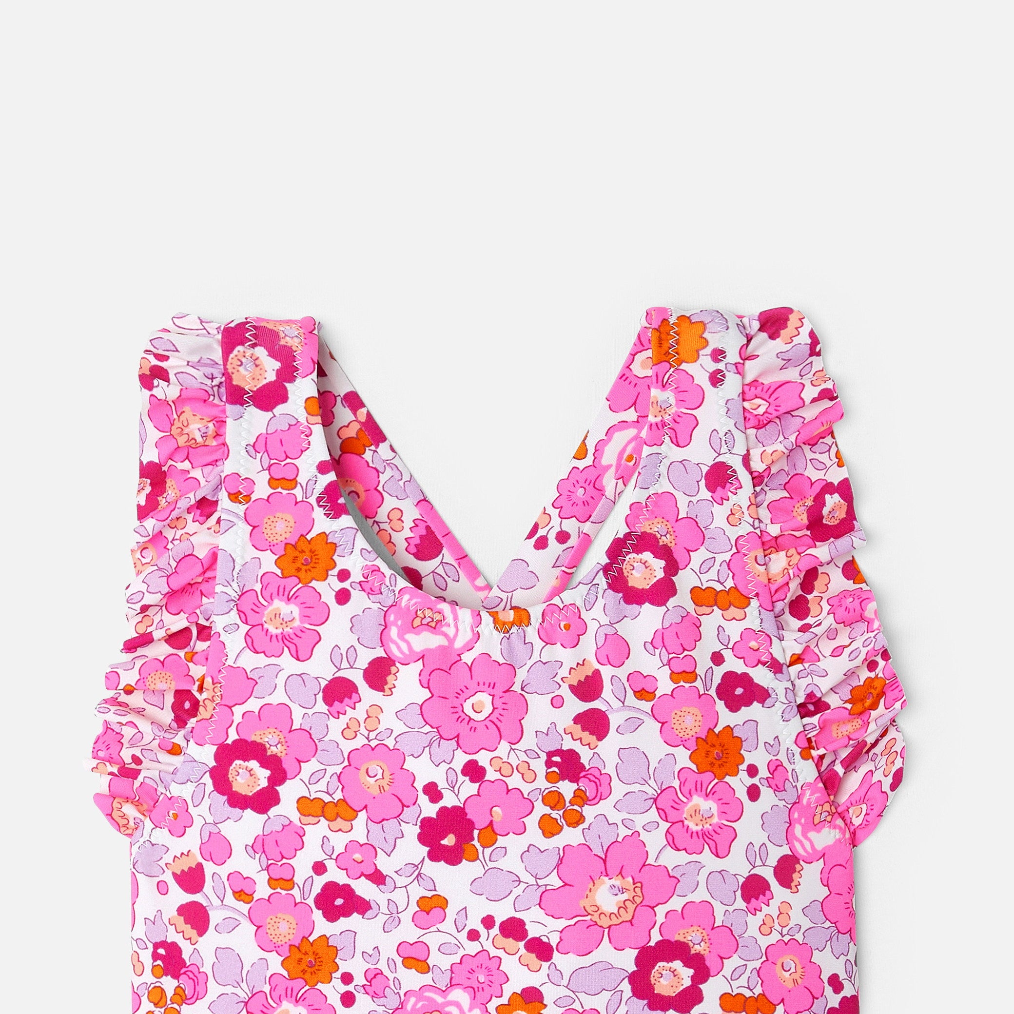 Toddler girl swimsuit in Liberty fabric