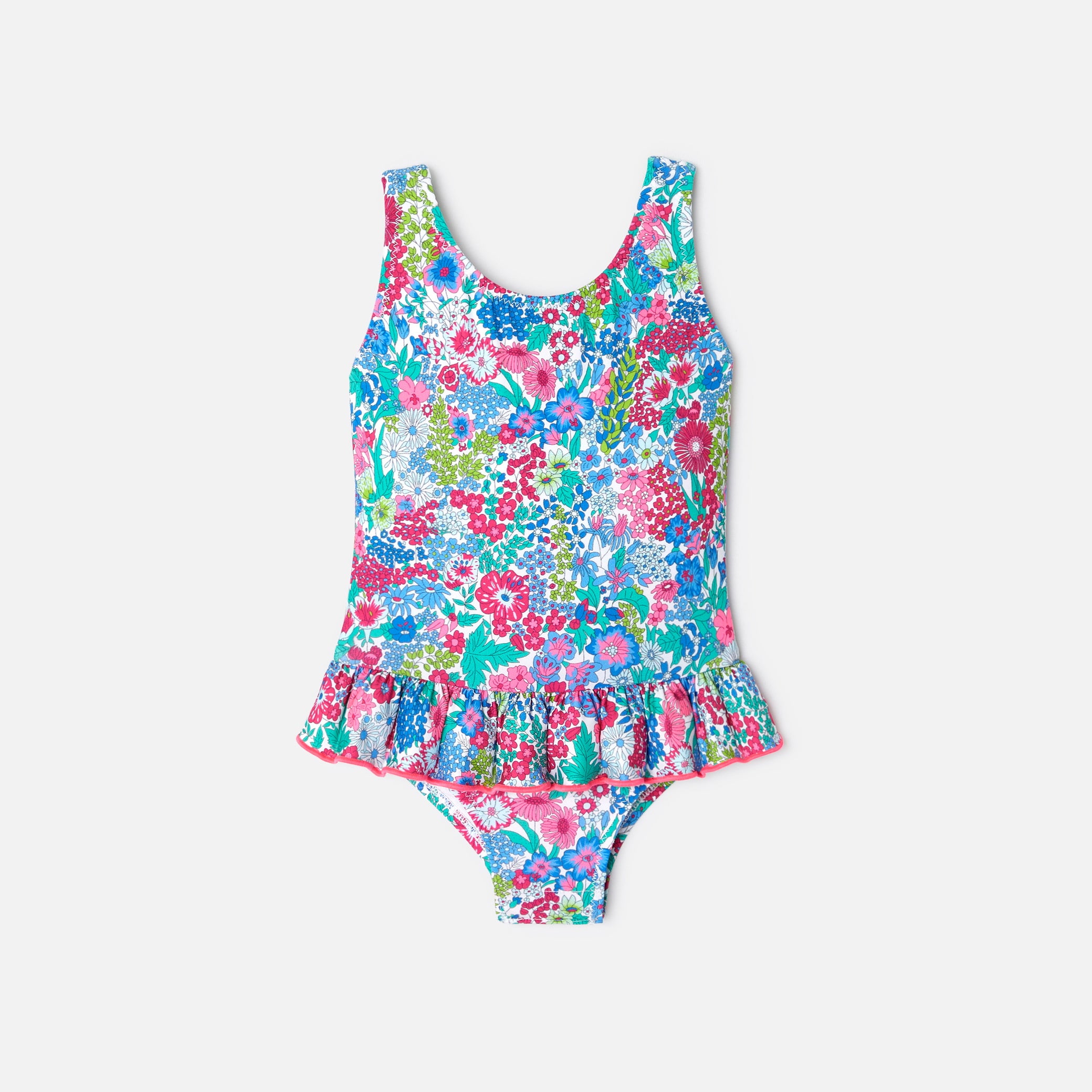 Toddler girl swimsuit in Liberty fabric