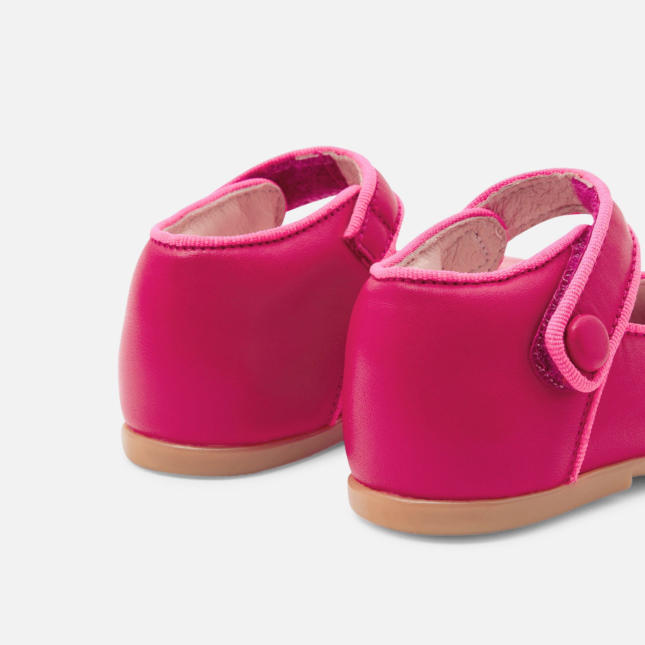 Baby girl Mary Janes in smooth leather
