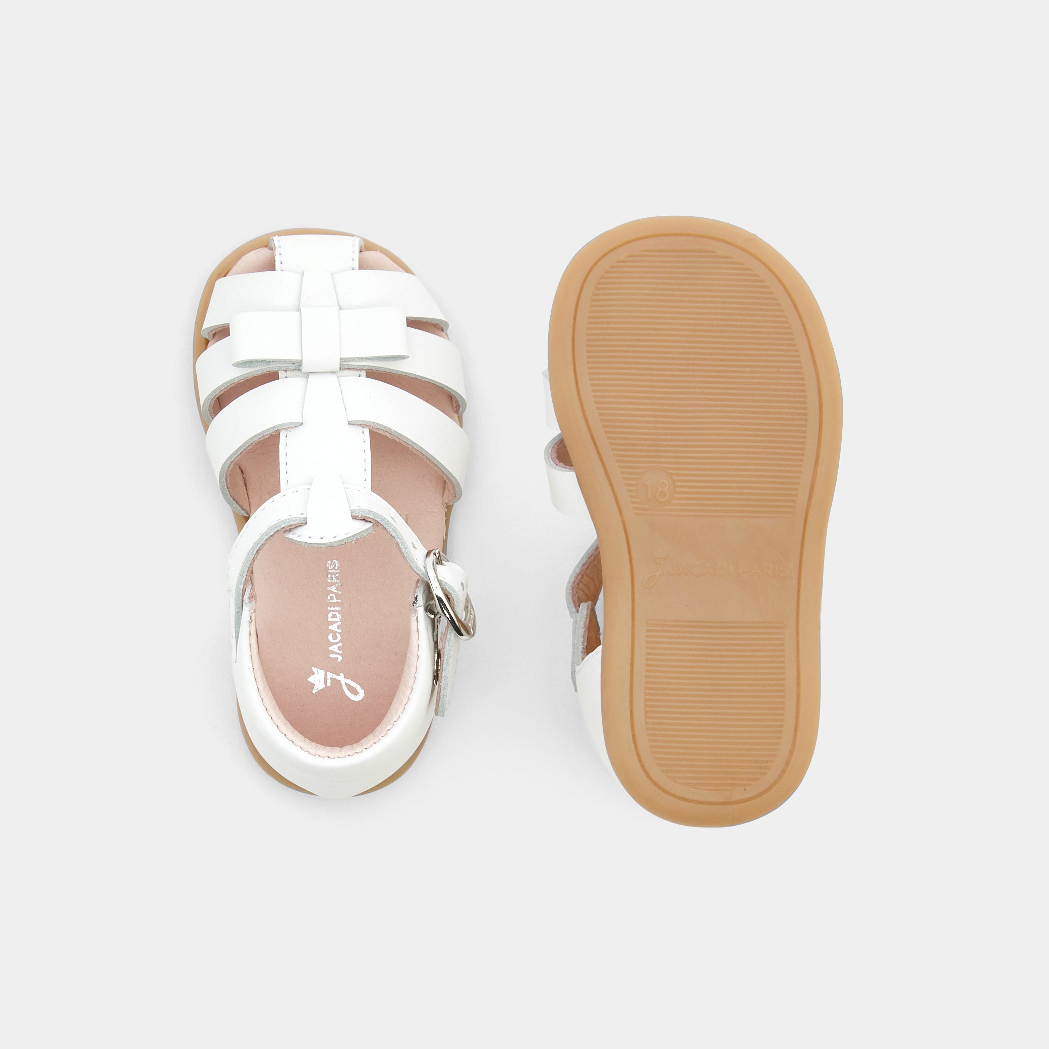 Baby girl leather sandals