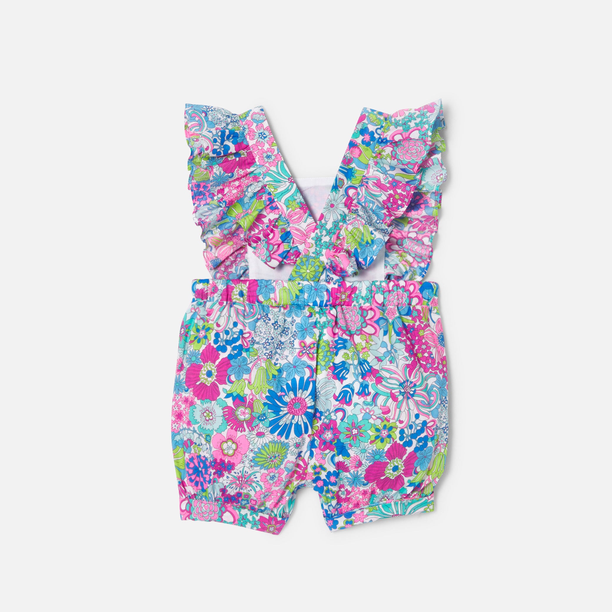 Toddler girl romper in Liberty fabric