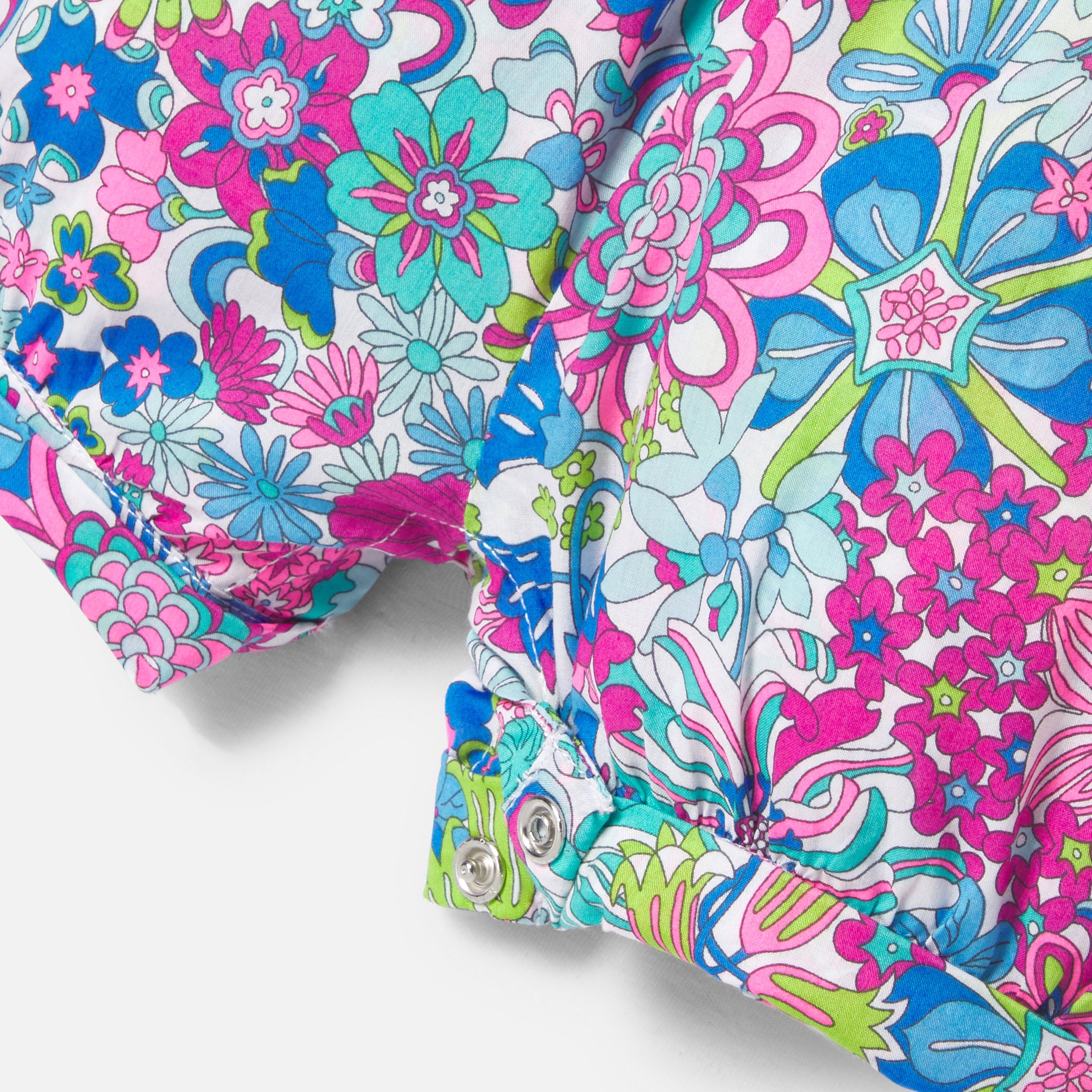 Toddler girl romper in Liberty fabric
