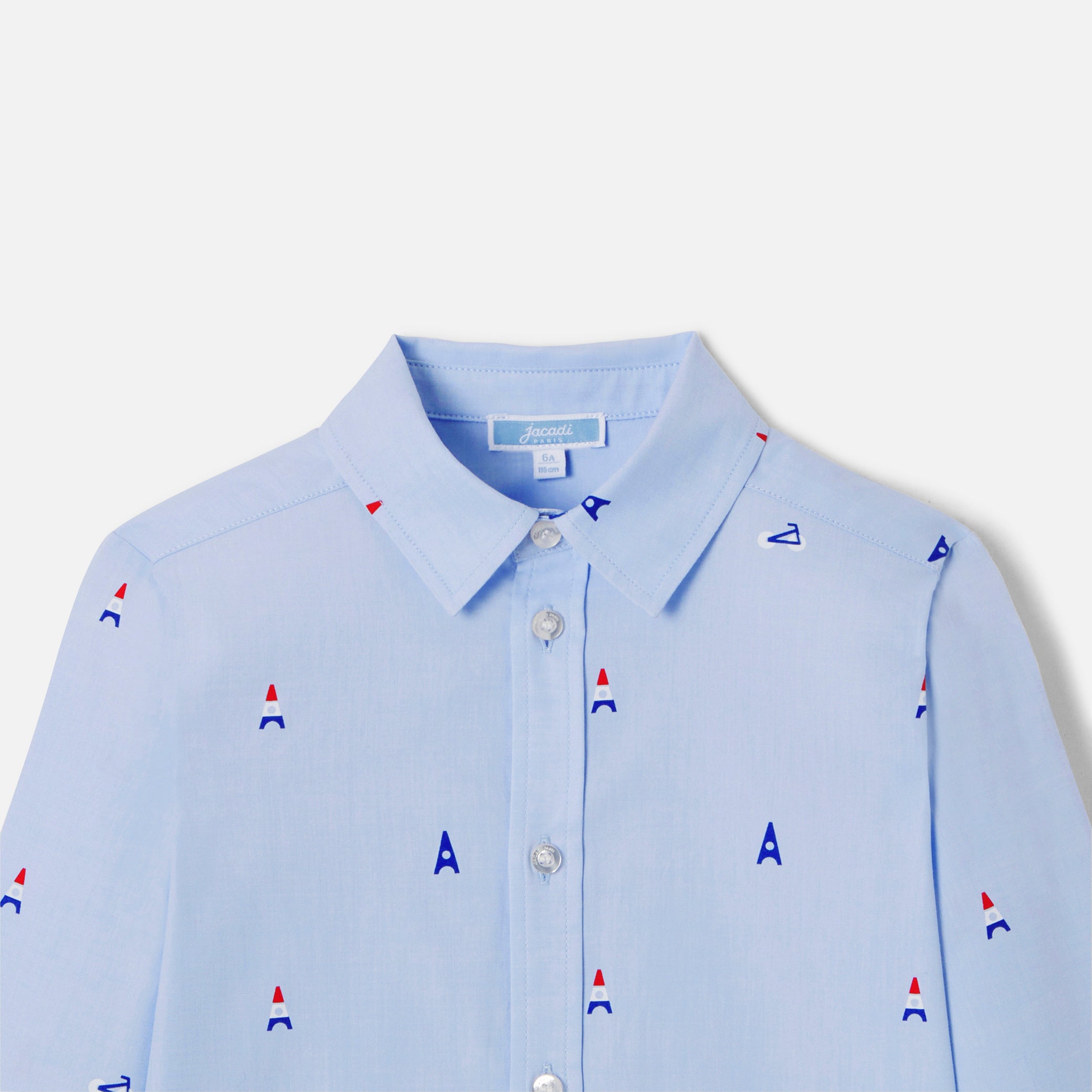 Boy's shirt with Parisian motifs
