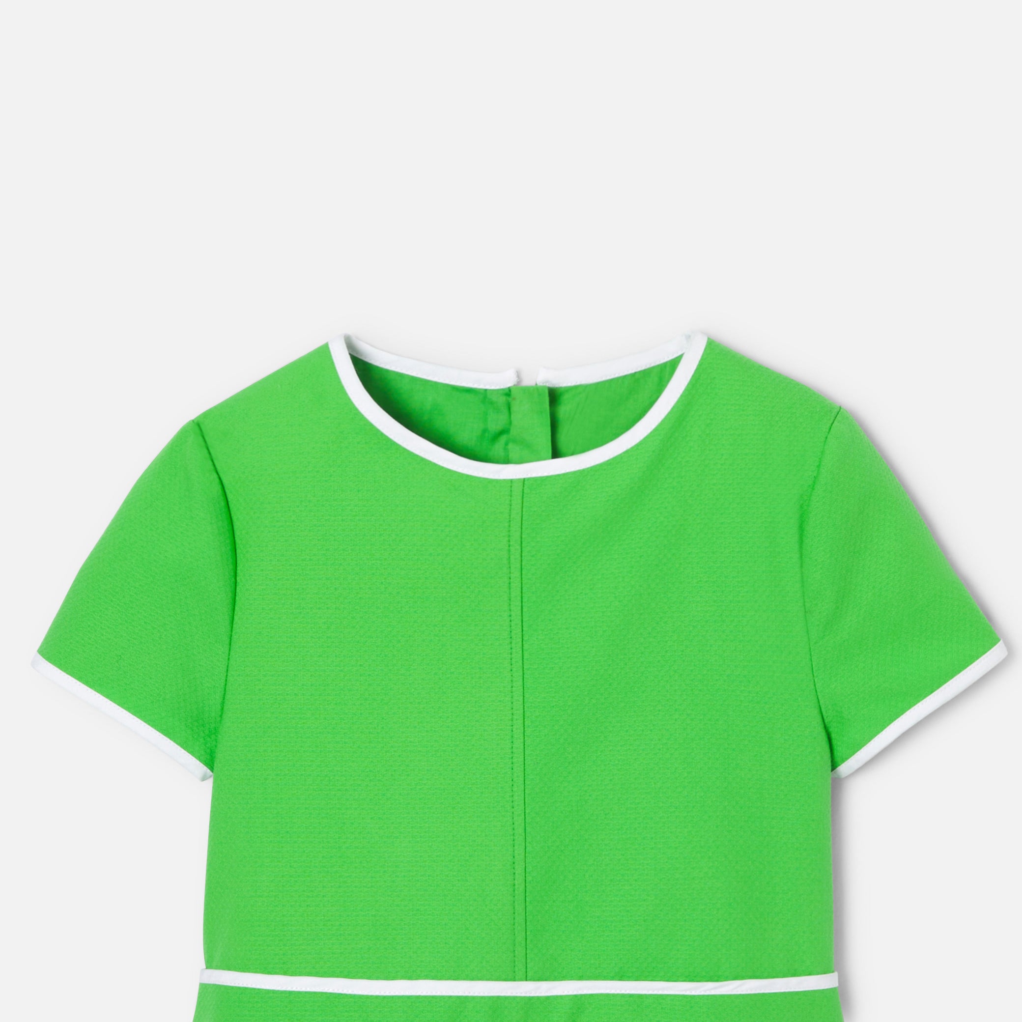 Girl dress in honeycomb pique