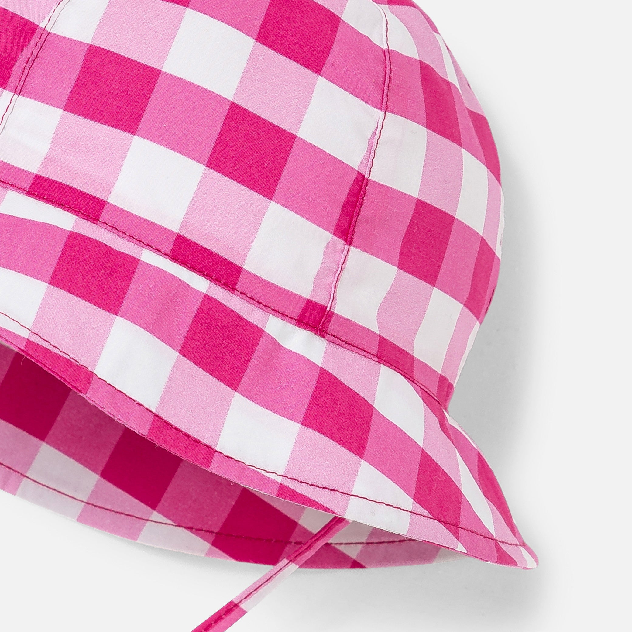 Toddler girl gingham hat