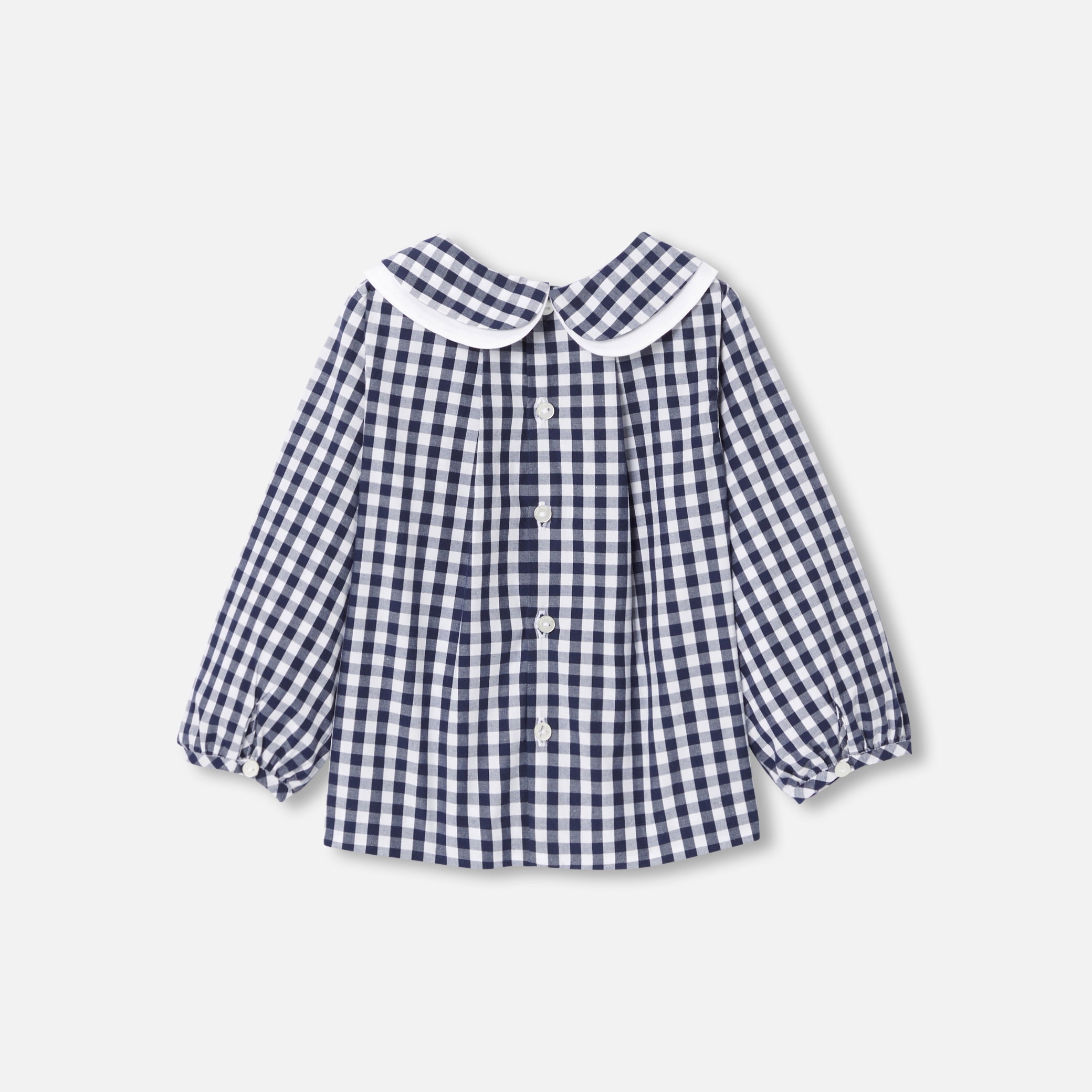Toddler girl gingham blouse