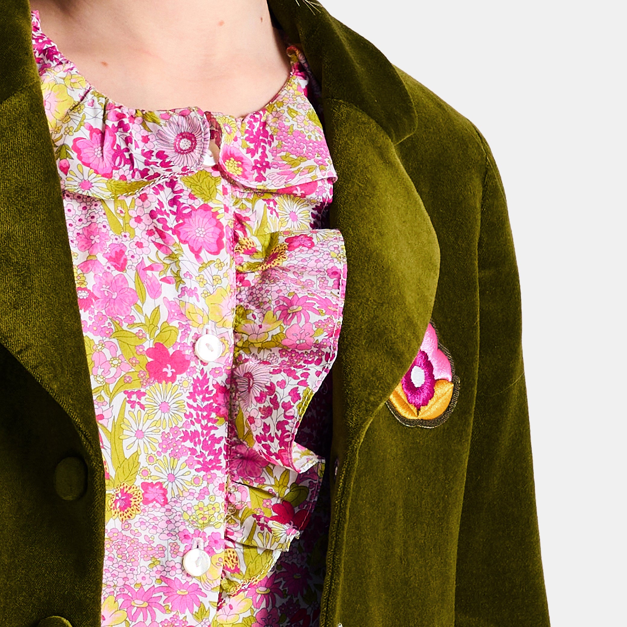 Girl blouse in Liberty fabric