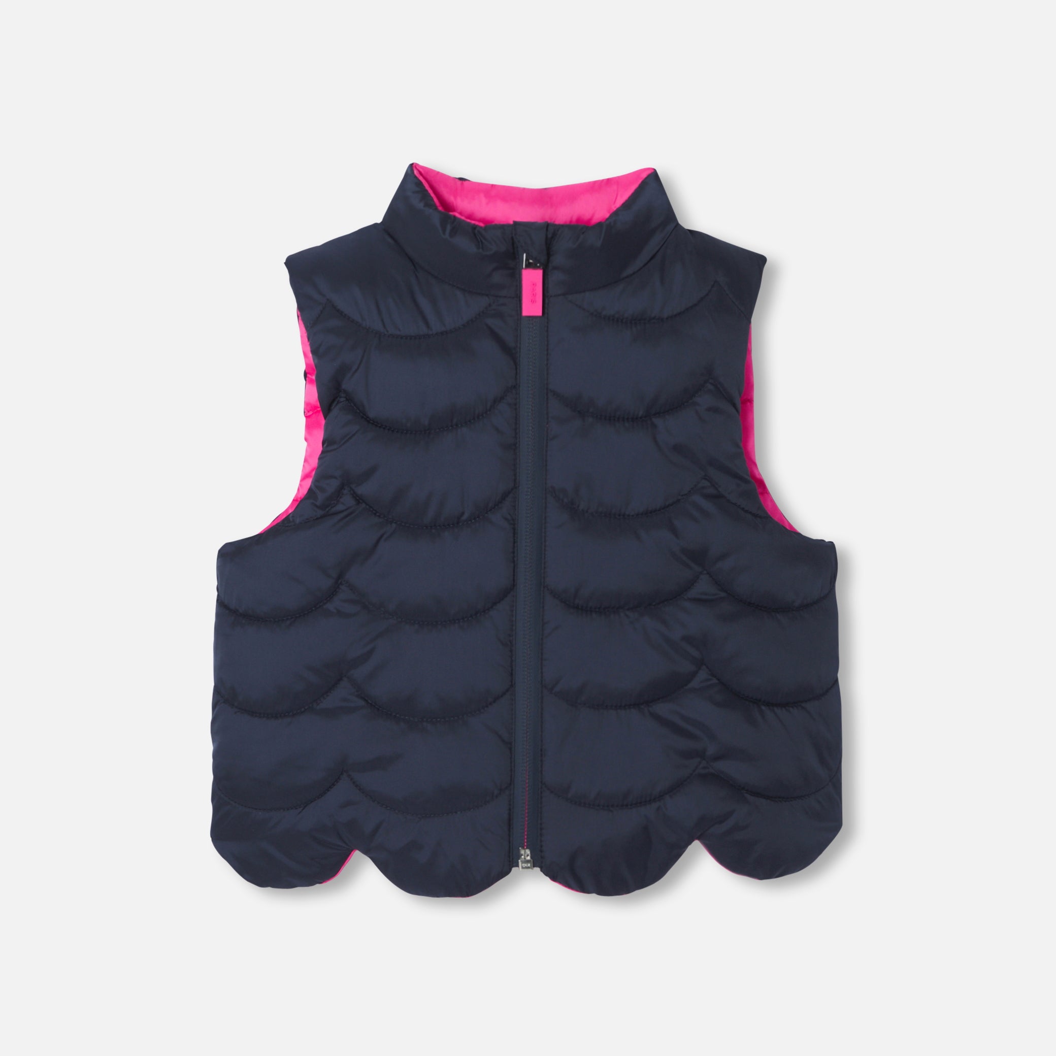 Toddler girl  reversible sleeveless padded jacket