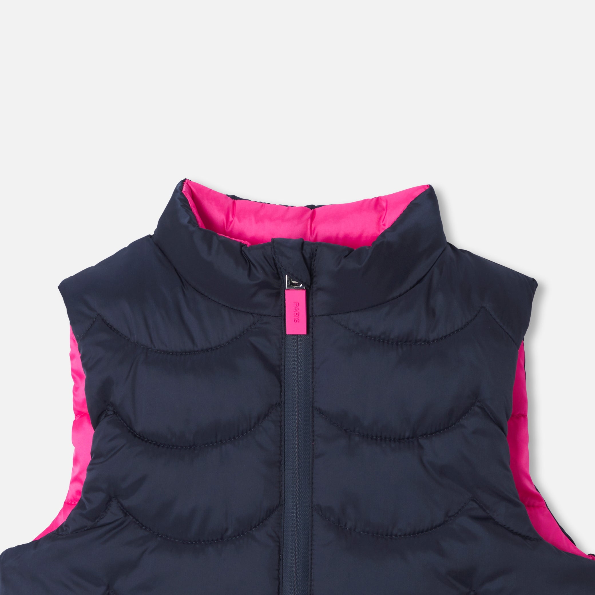 Toddler girl  reversible sleeveless padded jacket
