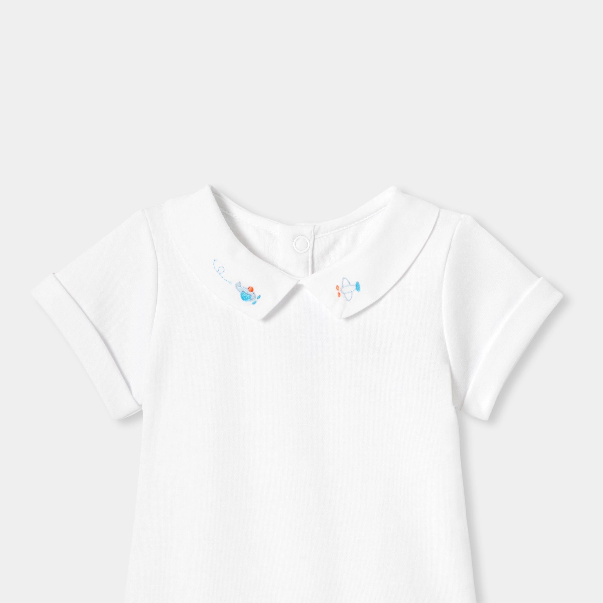 Baby boy bodysuit in interlock