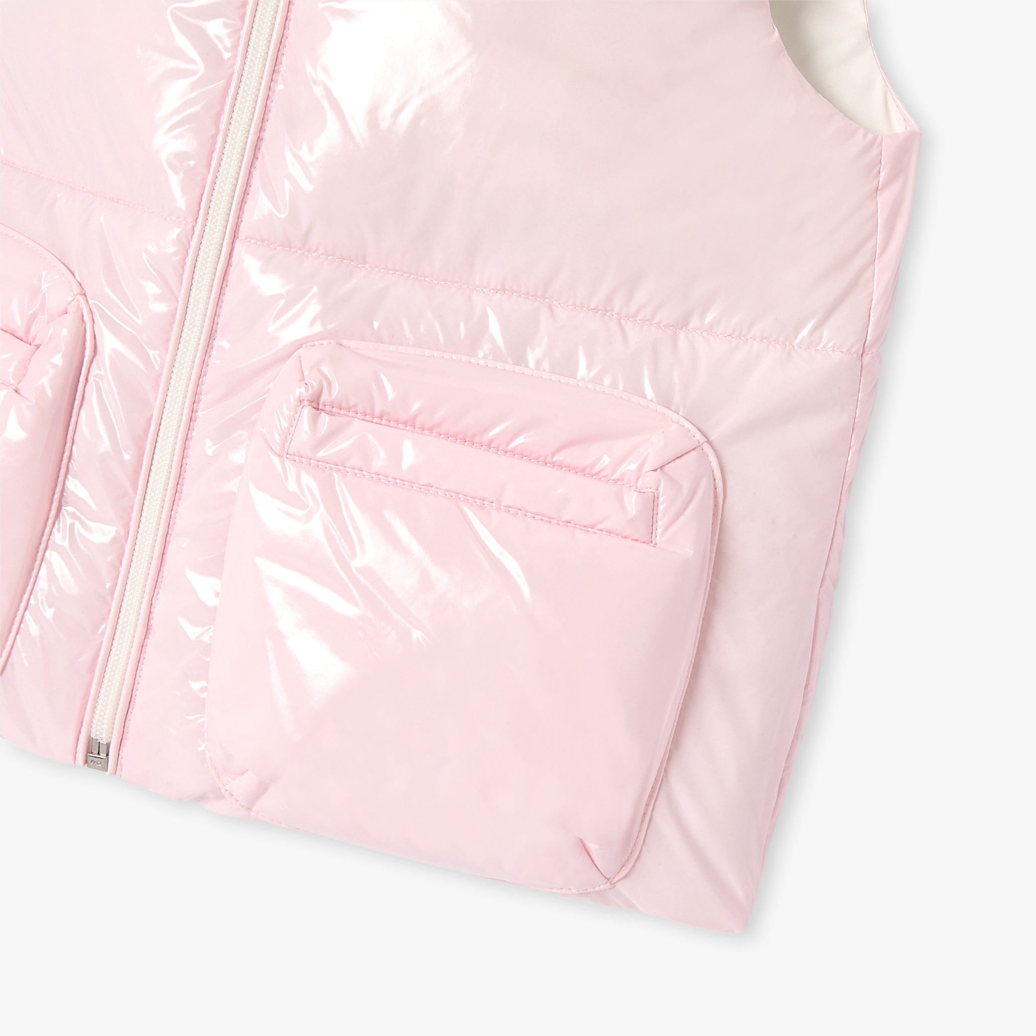 Girl sleeveless padded jacket