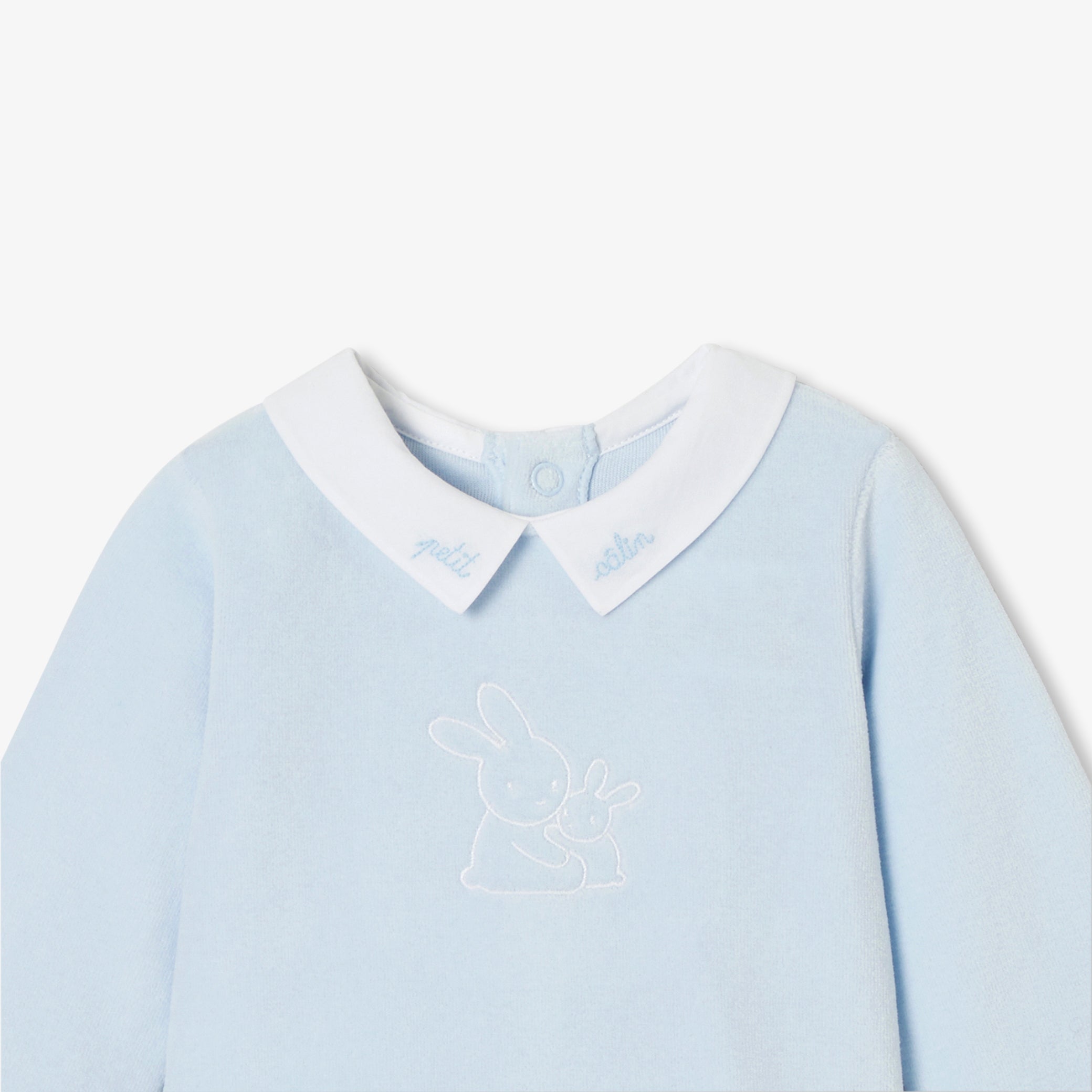 Baby boy velvet pyjamas