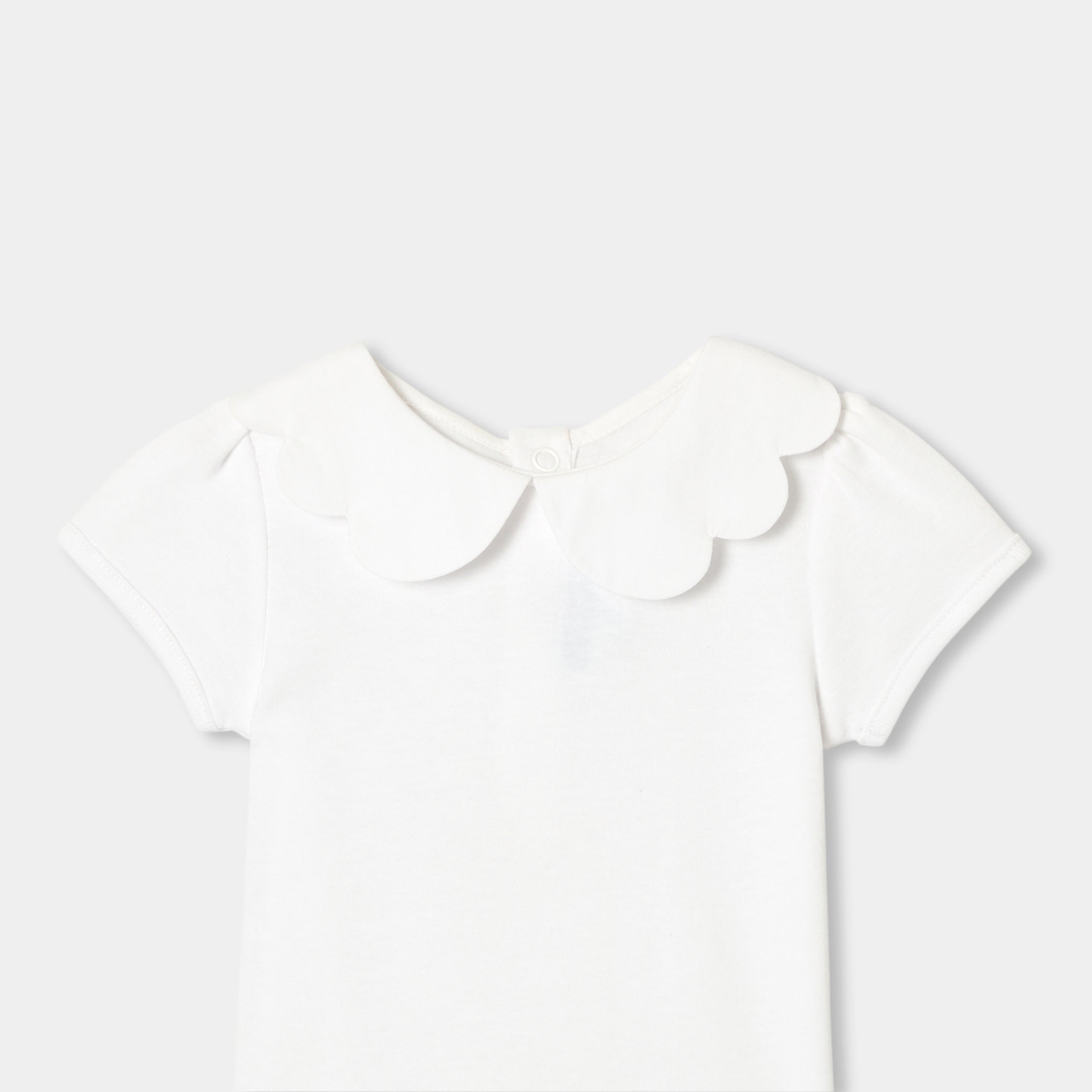 Baby girl short-sleeved bodysuit