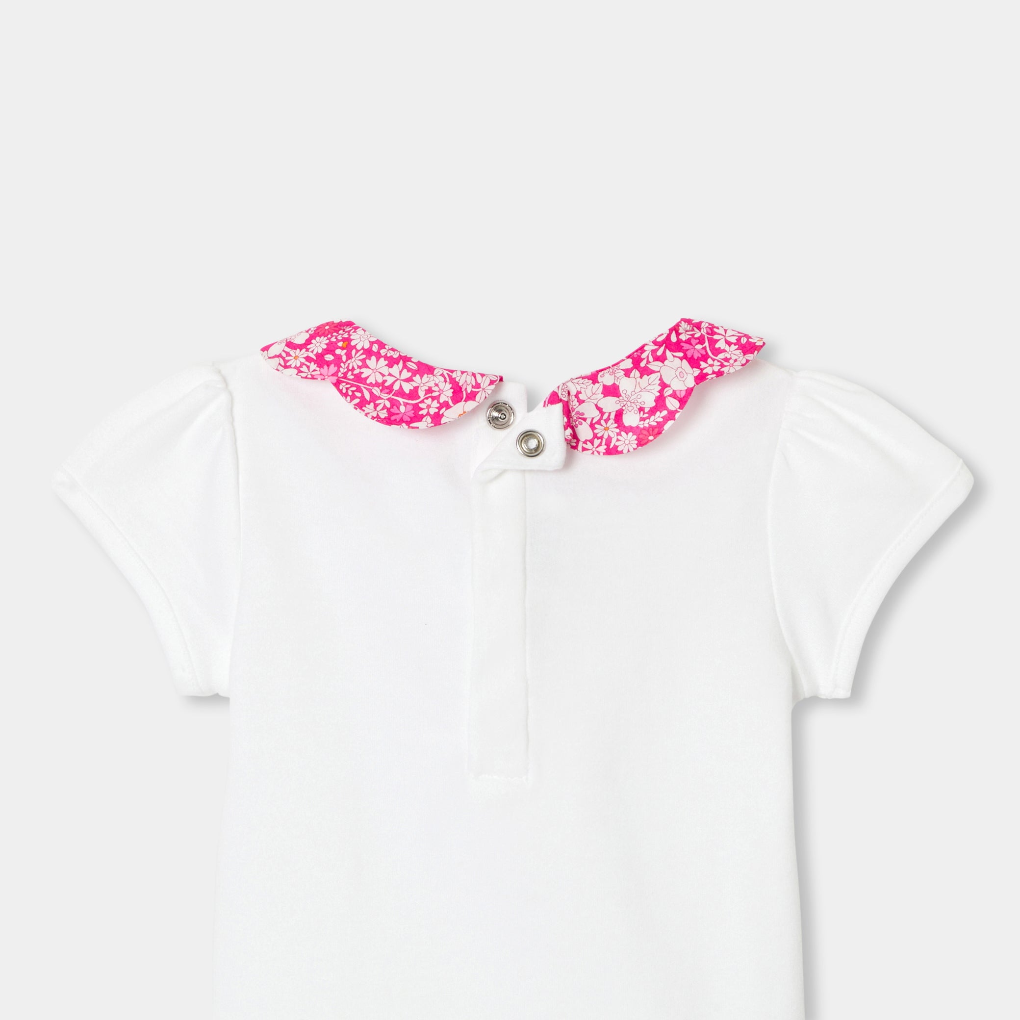 Toddler girl short-sleeved bodysuit