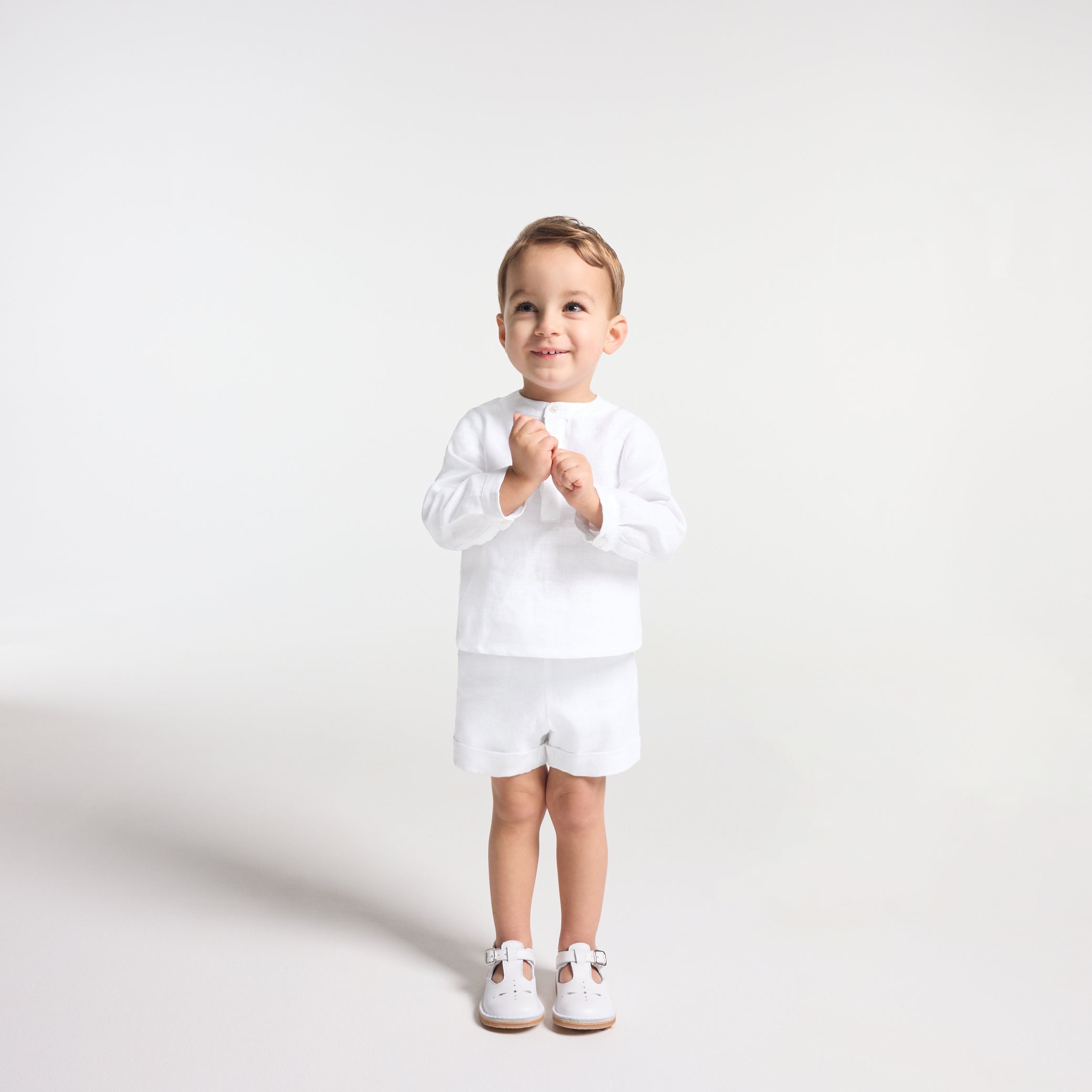 Baby boy linen shorts