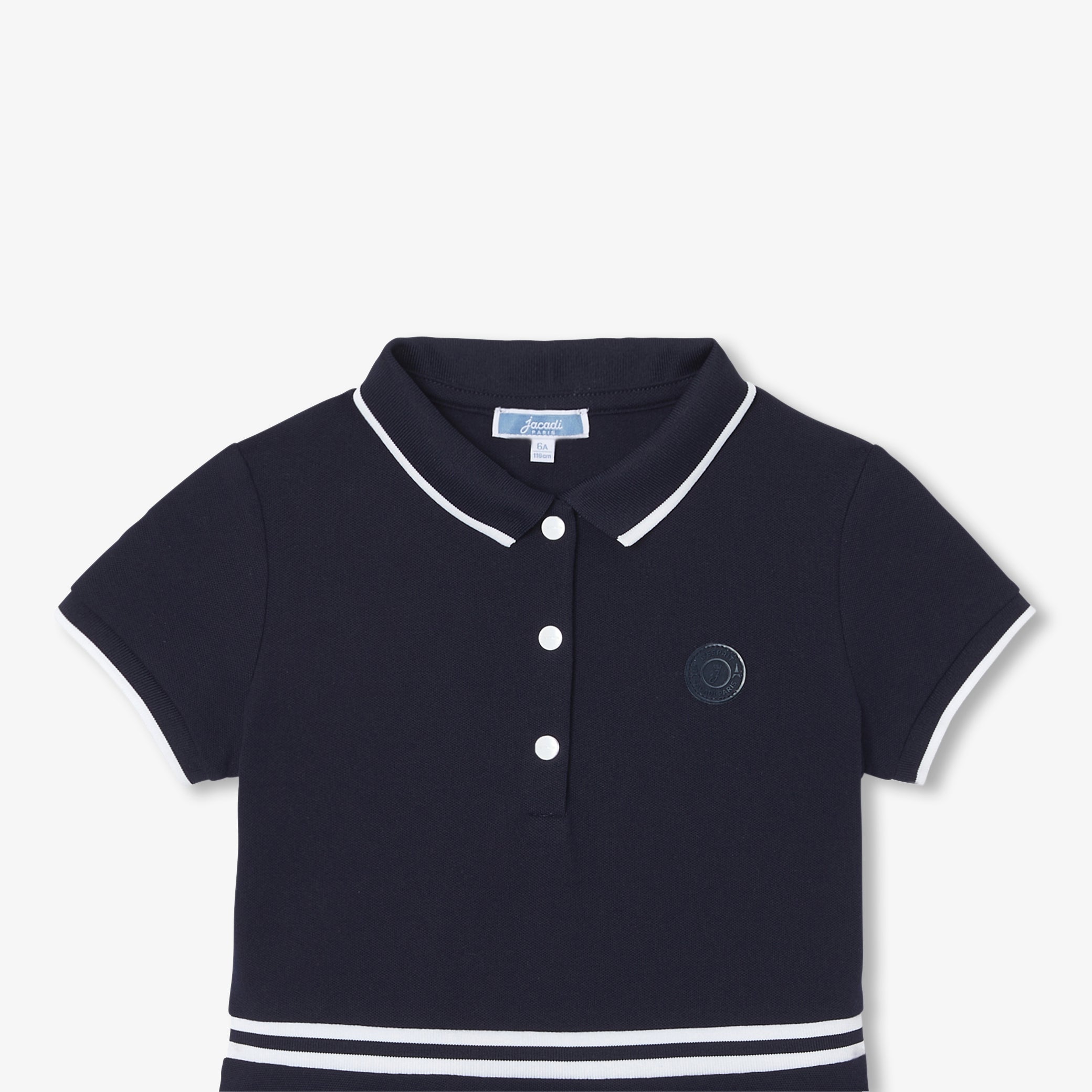 Girl dress in cotton piqué