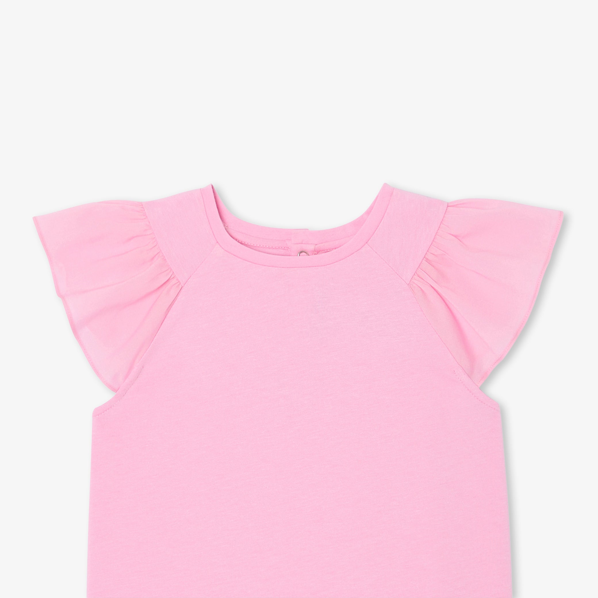 Girl T-shirt with ruffled sleeves