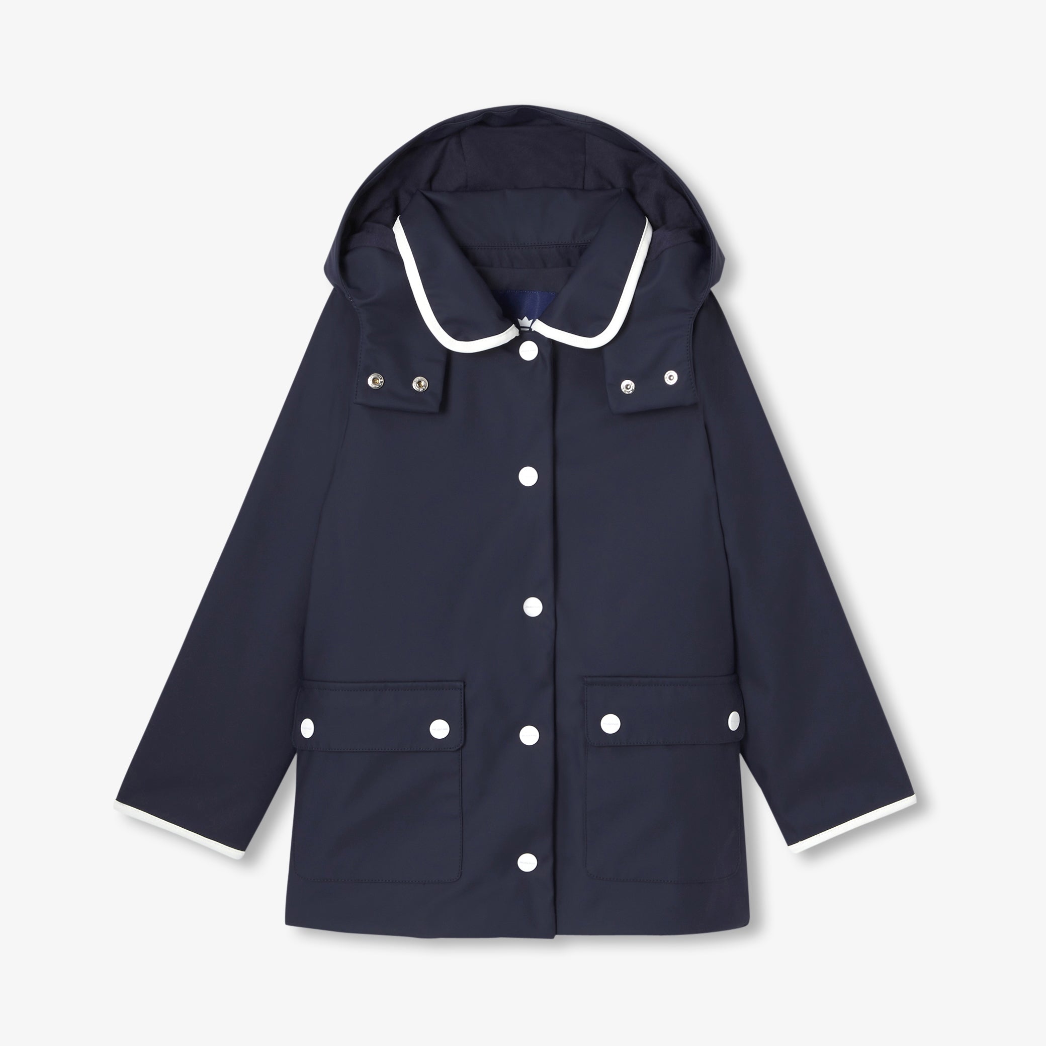 Girl hooded raincoat