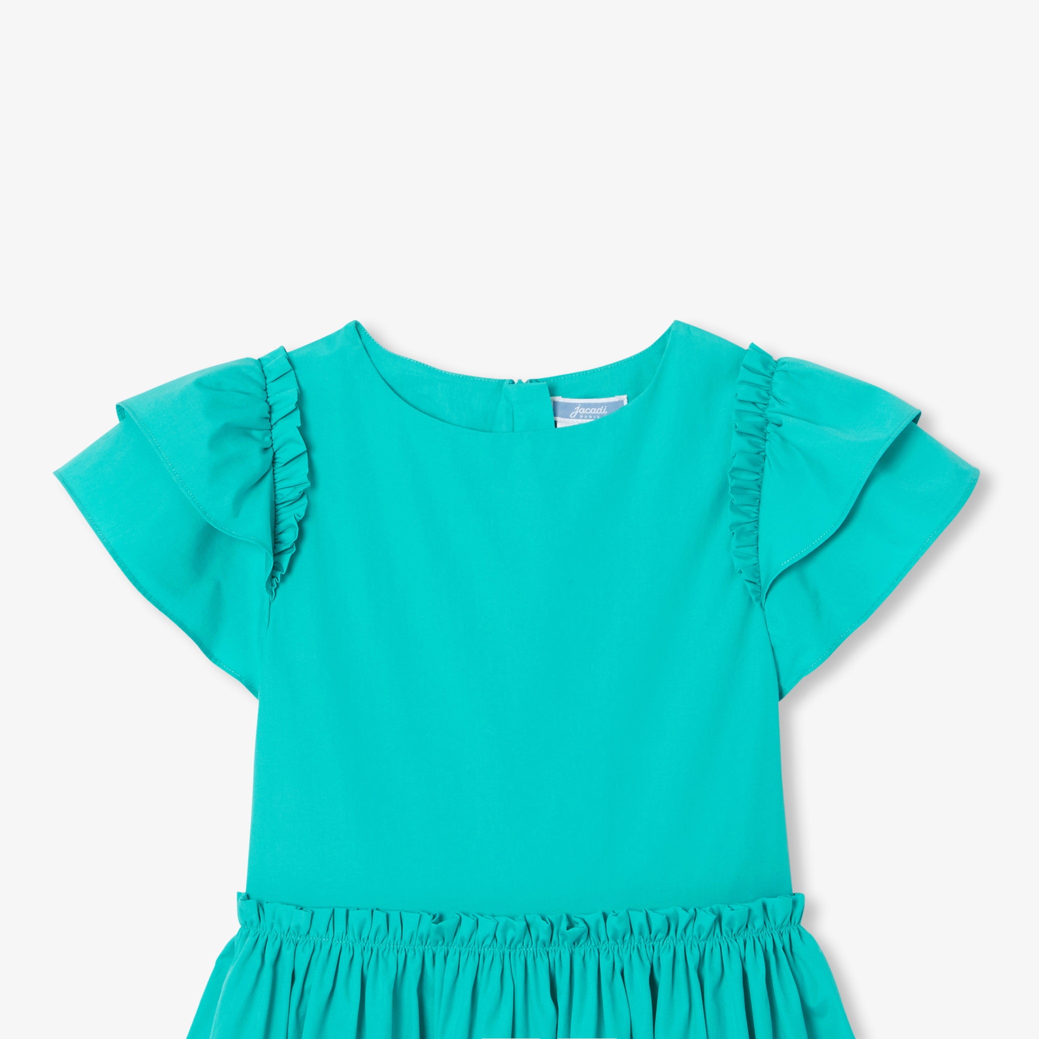 Girl dress in cotton poplin