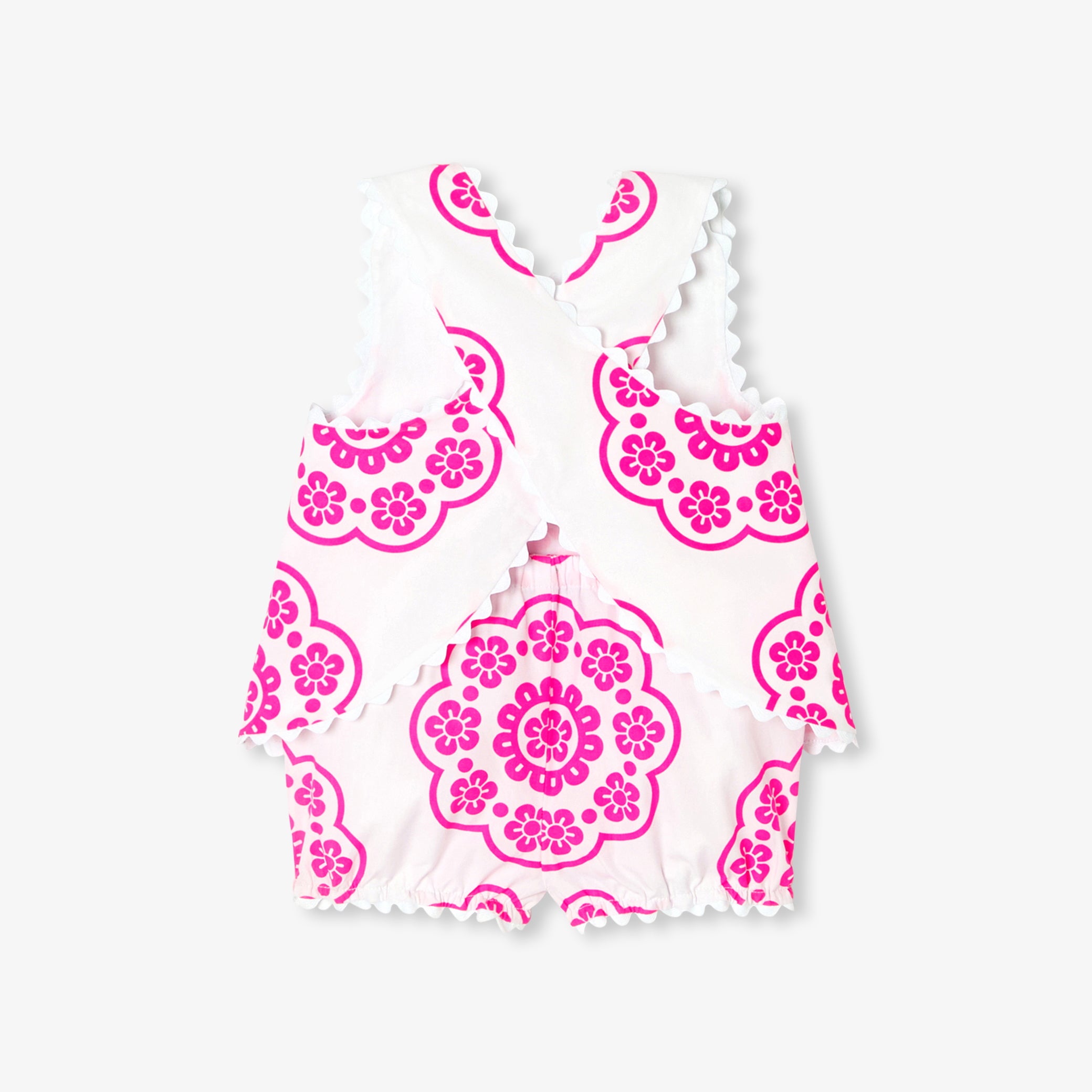 Baby girl rosette print set
