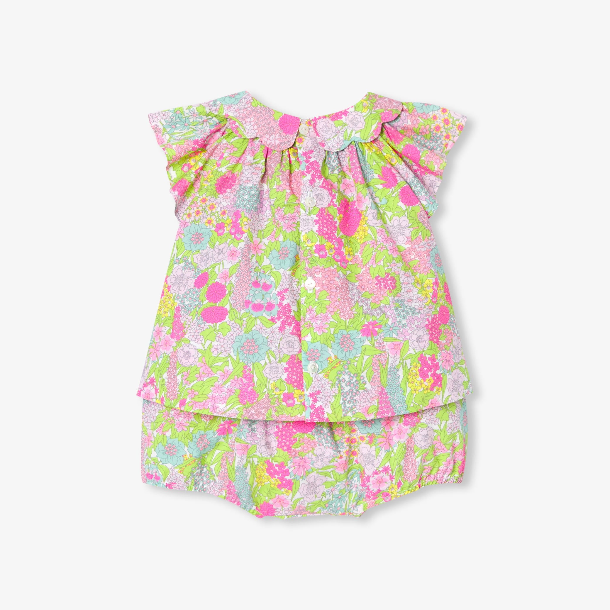 Baby girl set in Liberty fabrics