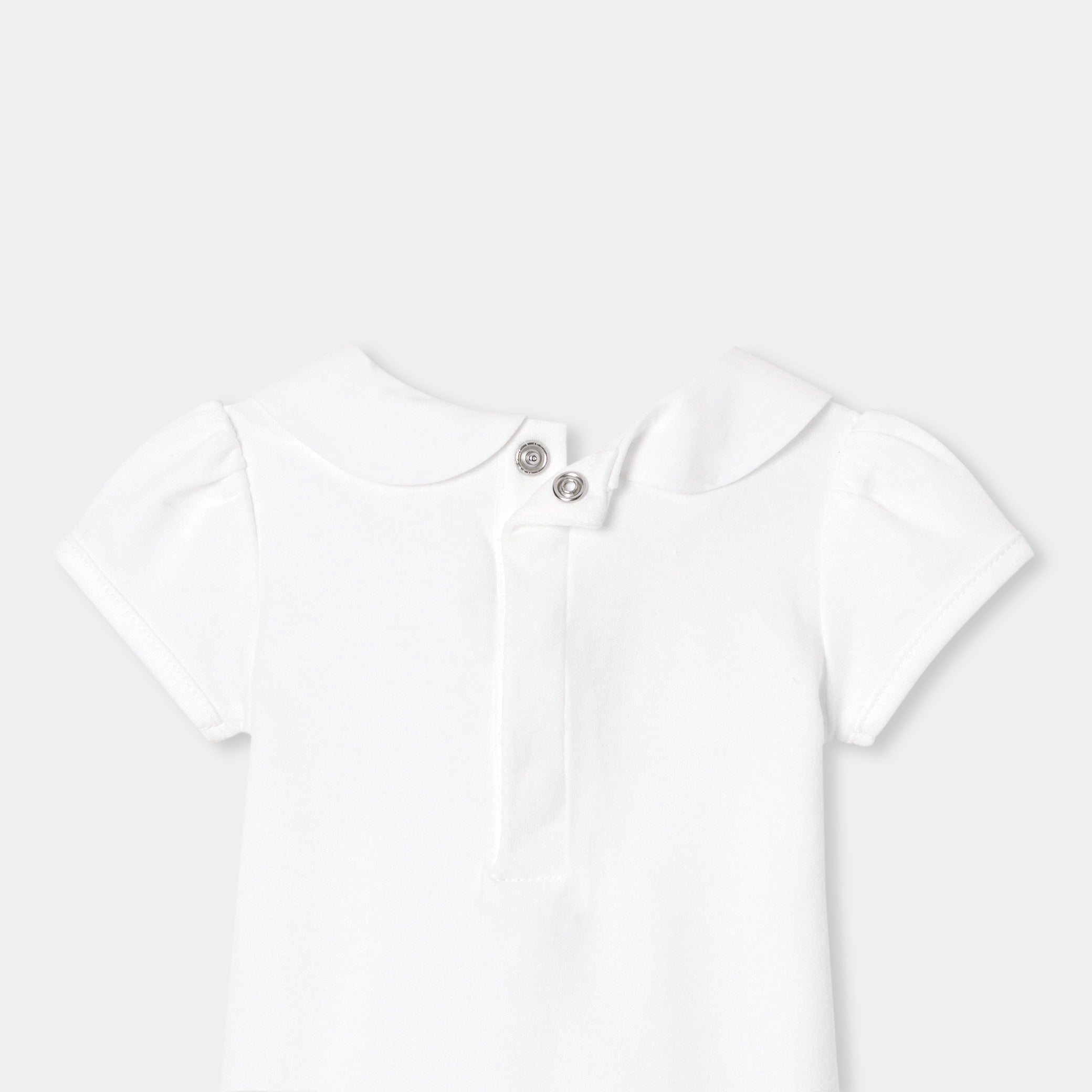 Baby girl short-sleeved bodysuit