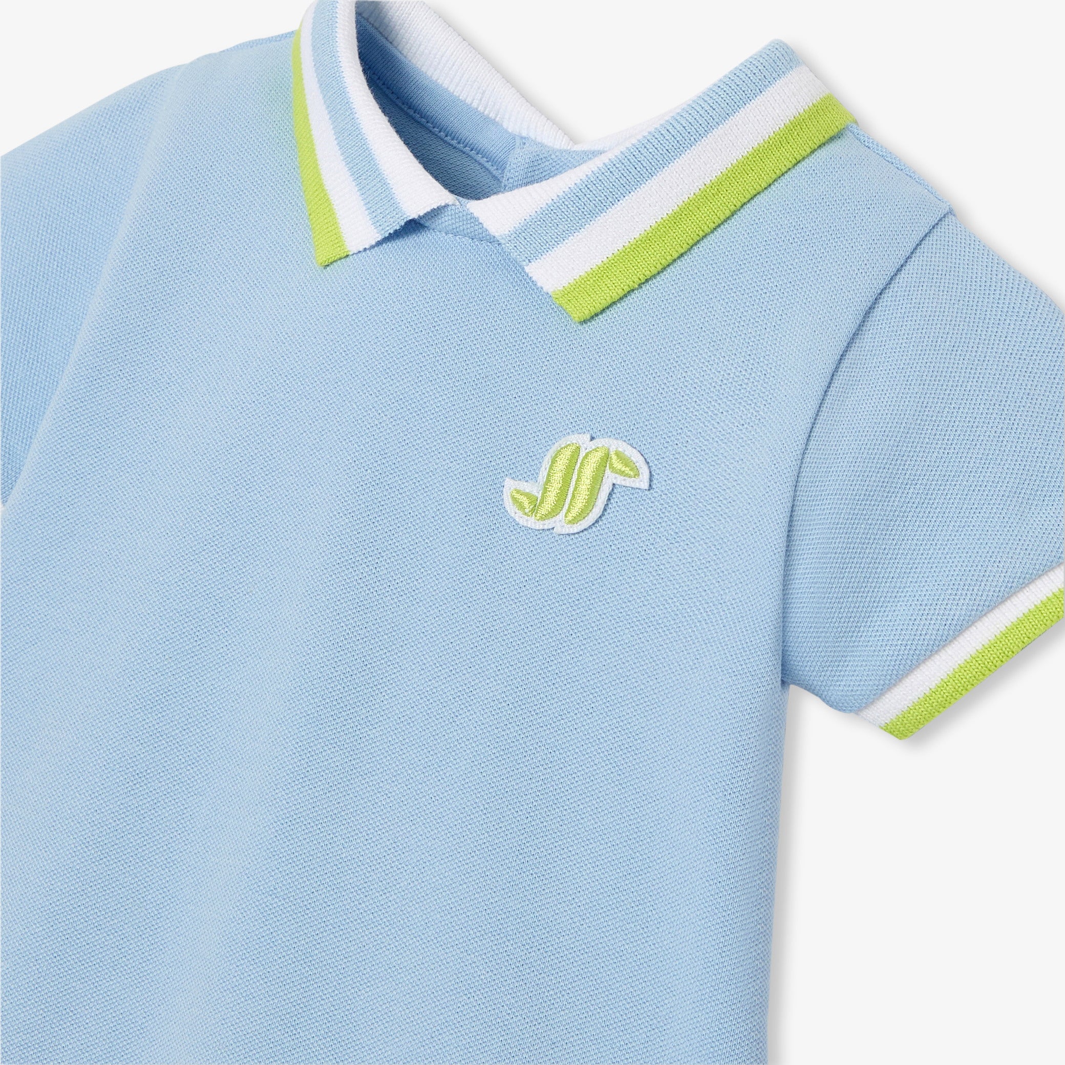 Baby boy polo romper