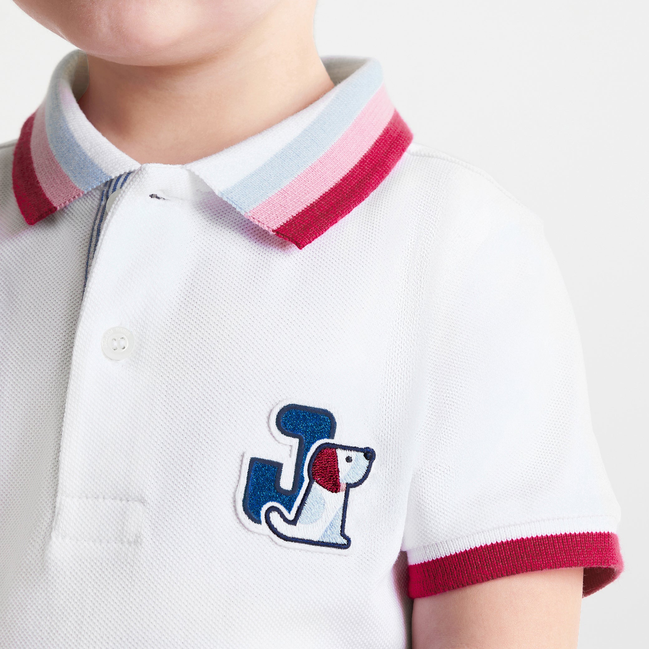 Toddler boy pique polo shirt