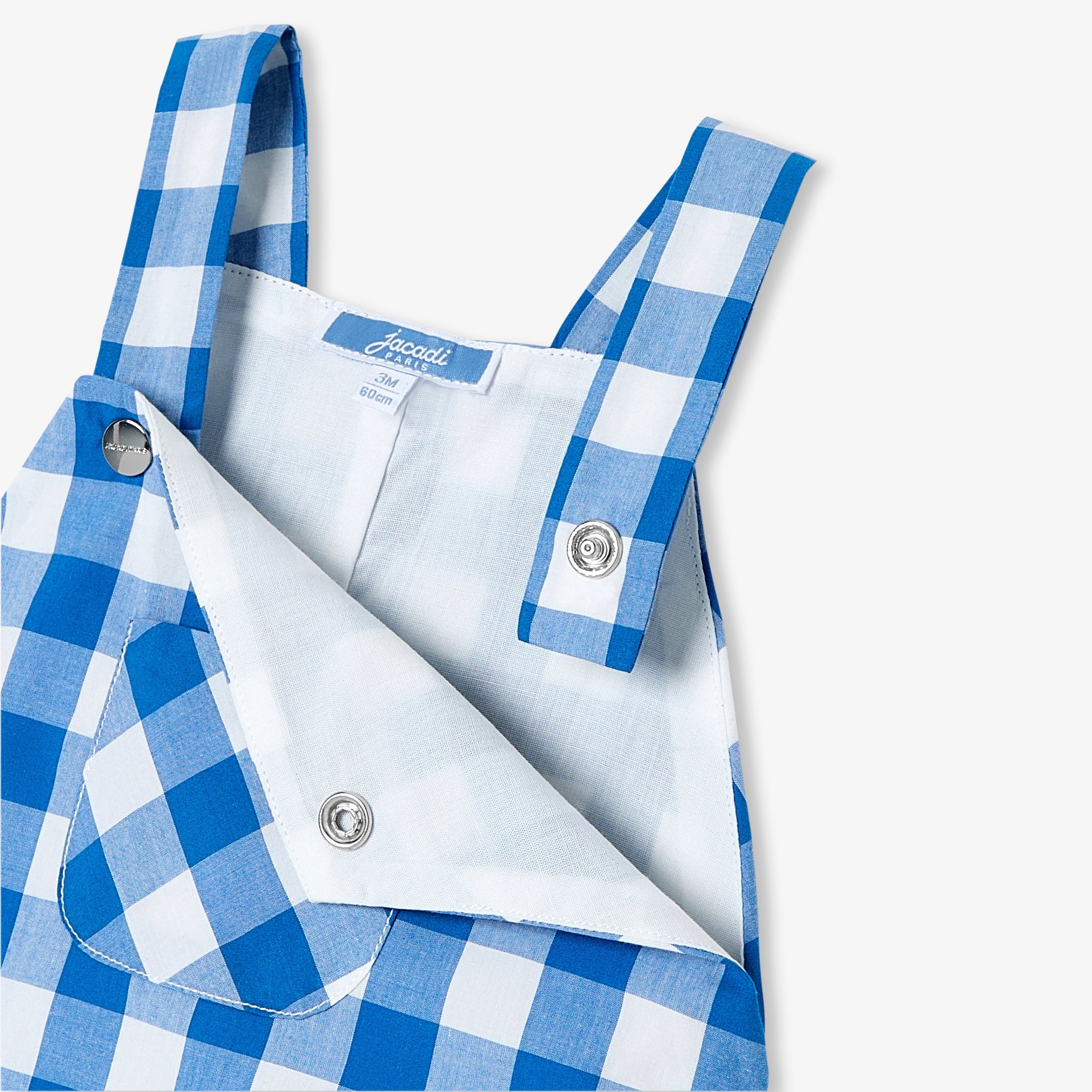 Baby boy gingham romper