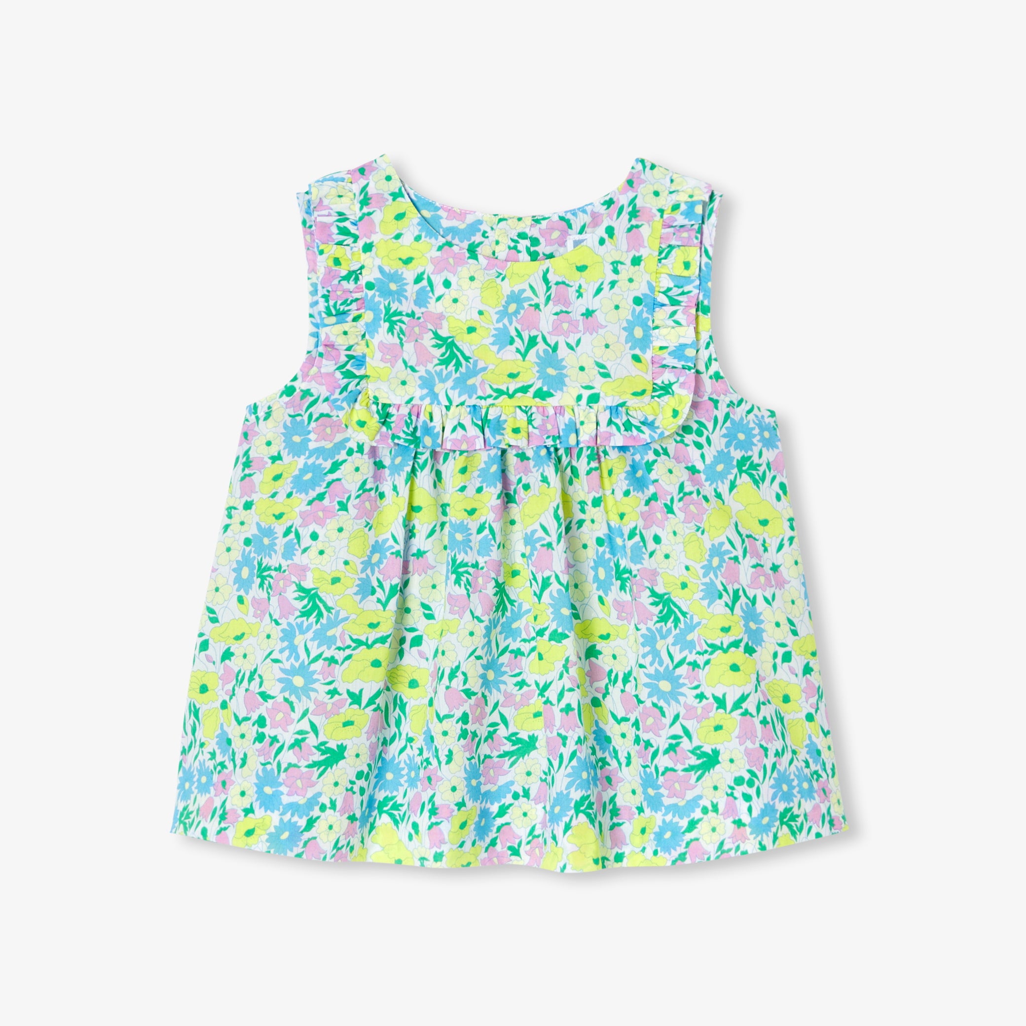 Toddler girl blouse in Liberty fabric