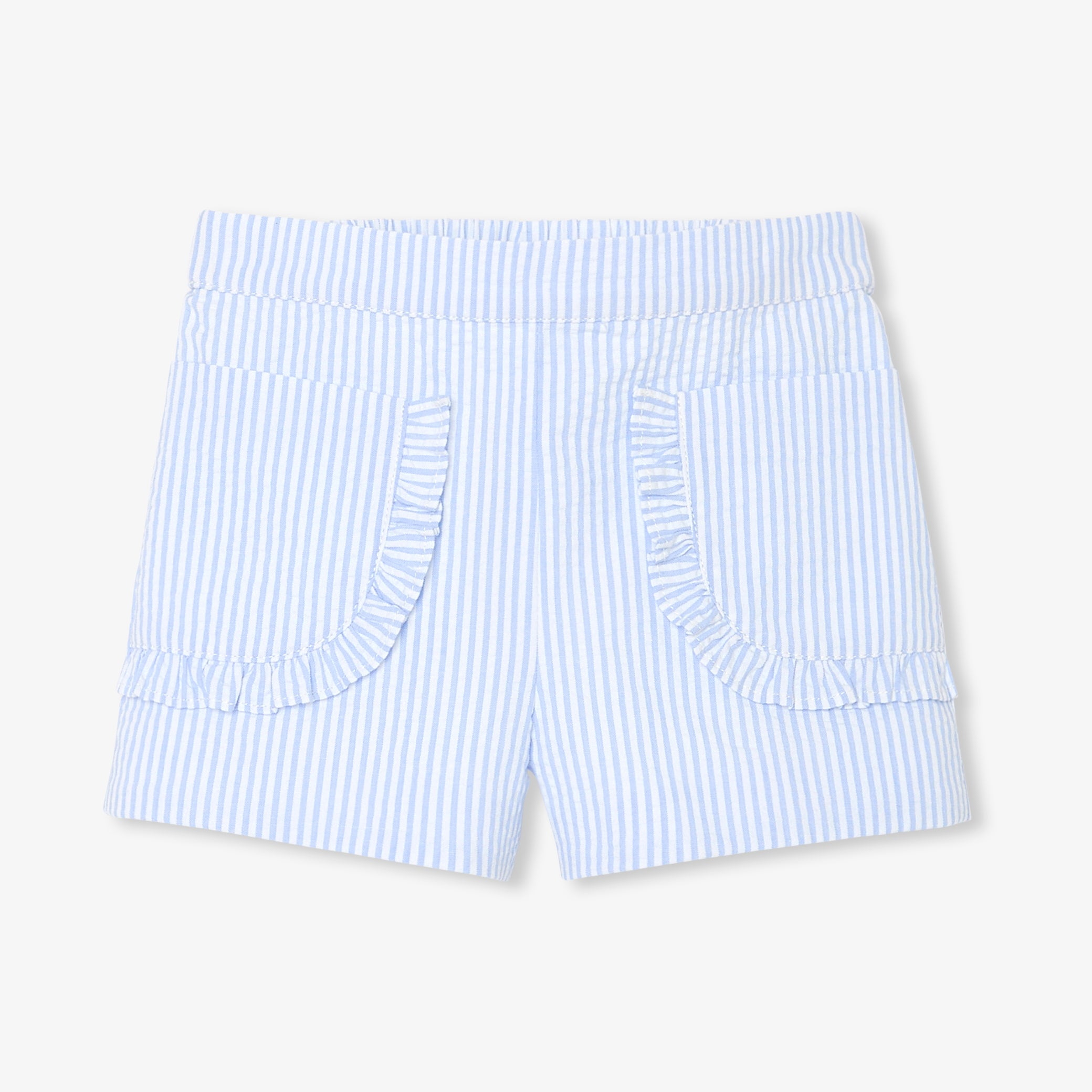 Baby girl shorts in seersucker
