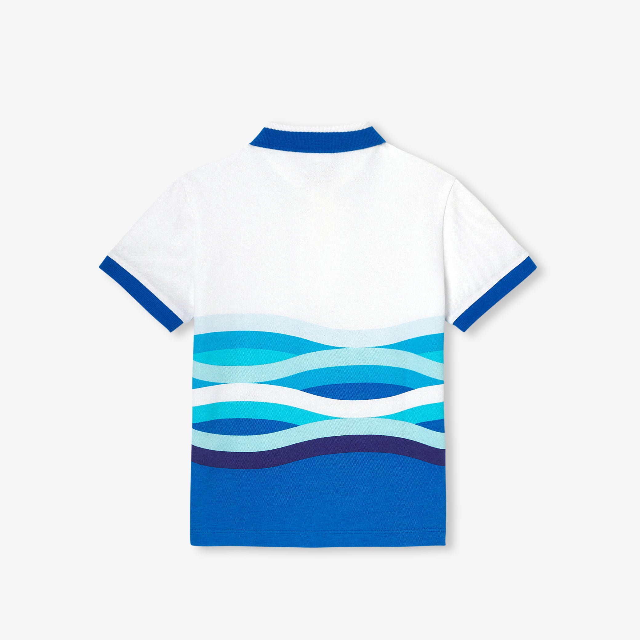 Boy's polo shirt in mini piquÃ©